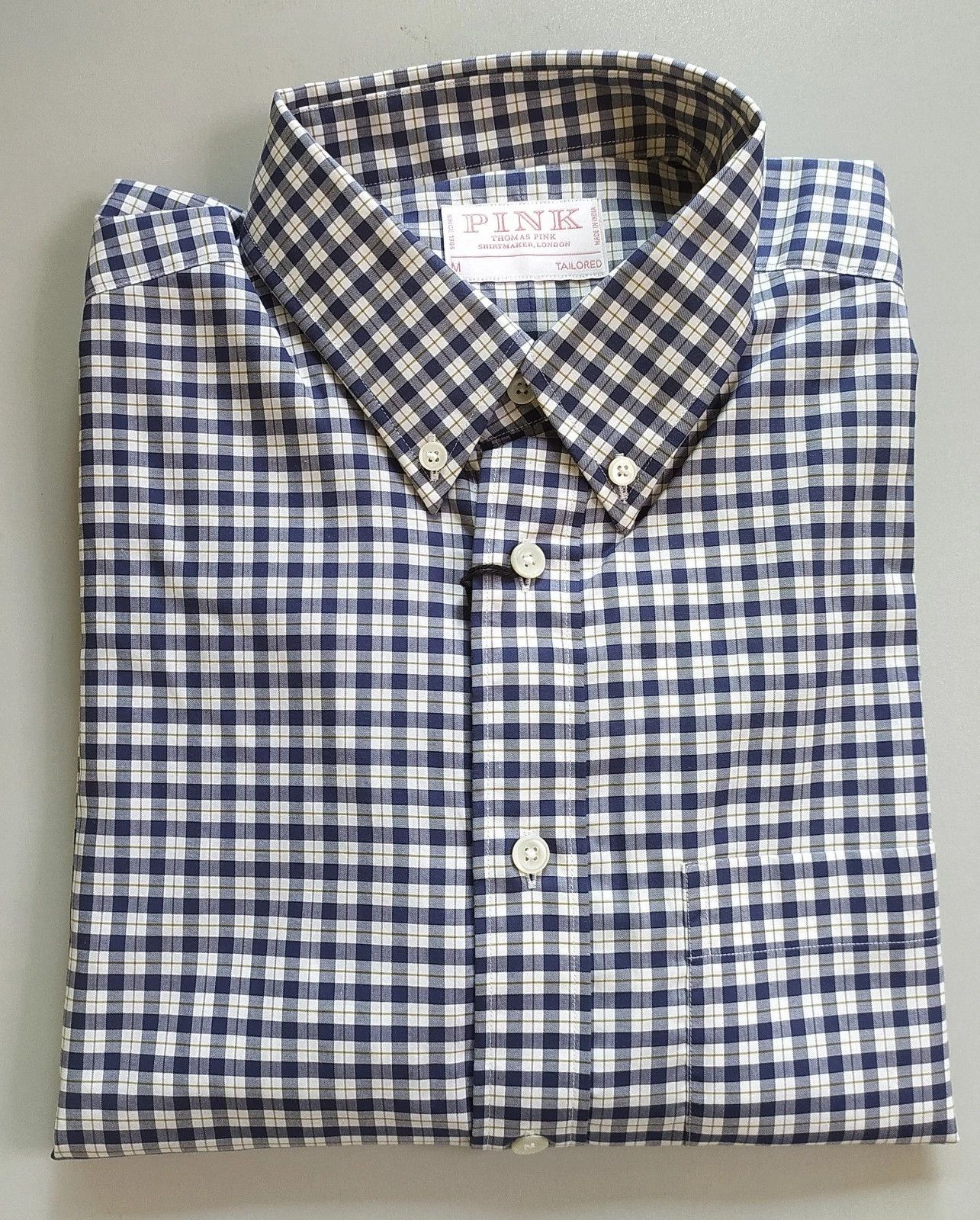 Thomas Pink Thomas Pink Tailored Fit Formal Check Shirt T 0044 Size US M / EU 48-50 / 2 - 1 Thumbnail