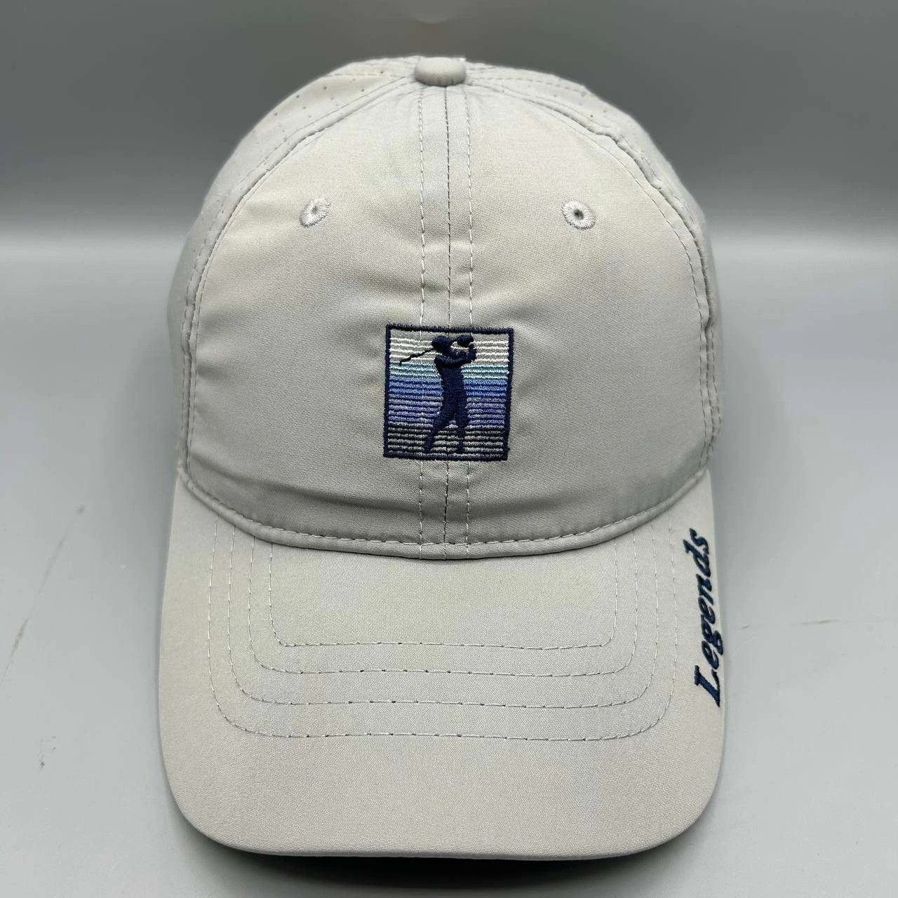 The Game Golfer Legends Hat Men Gray Embroidered The Game Strap Back Size ONE SIZE - 1 Thumbnail