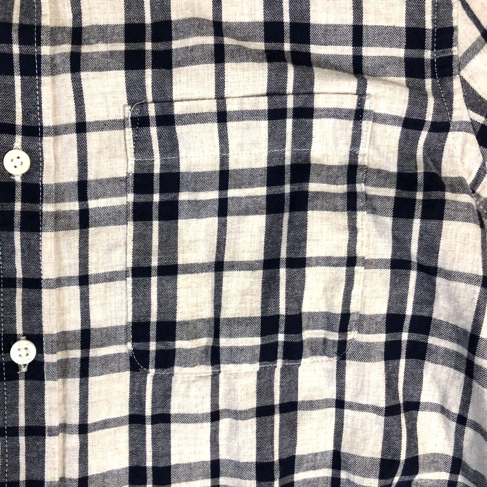 Banana Republic Banana Republic Shirt Mens L Gray Plaid Flannel Long Sleeve Button-Up Casual Cotton Regular H92 Size US L / EU 52-54 / 3 - 4 Thumbnail