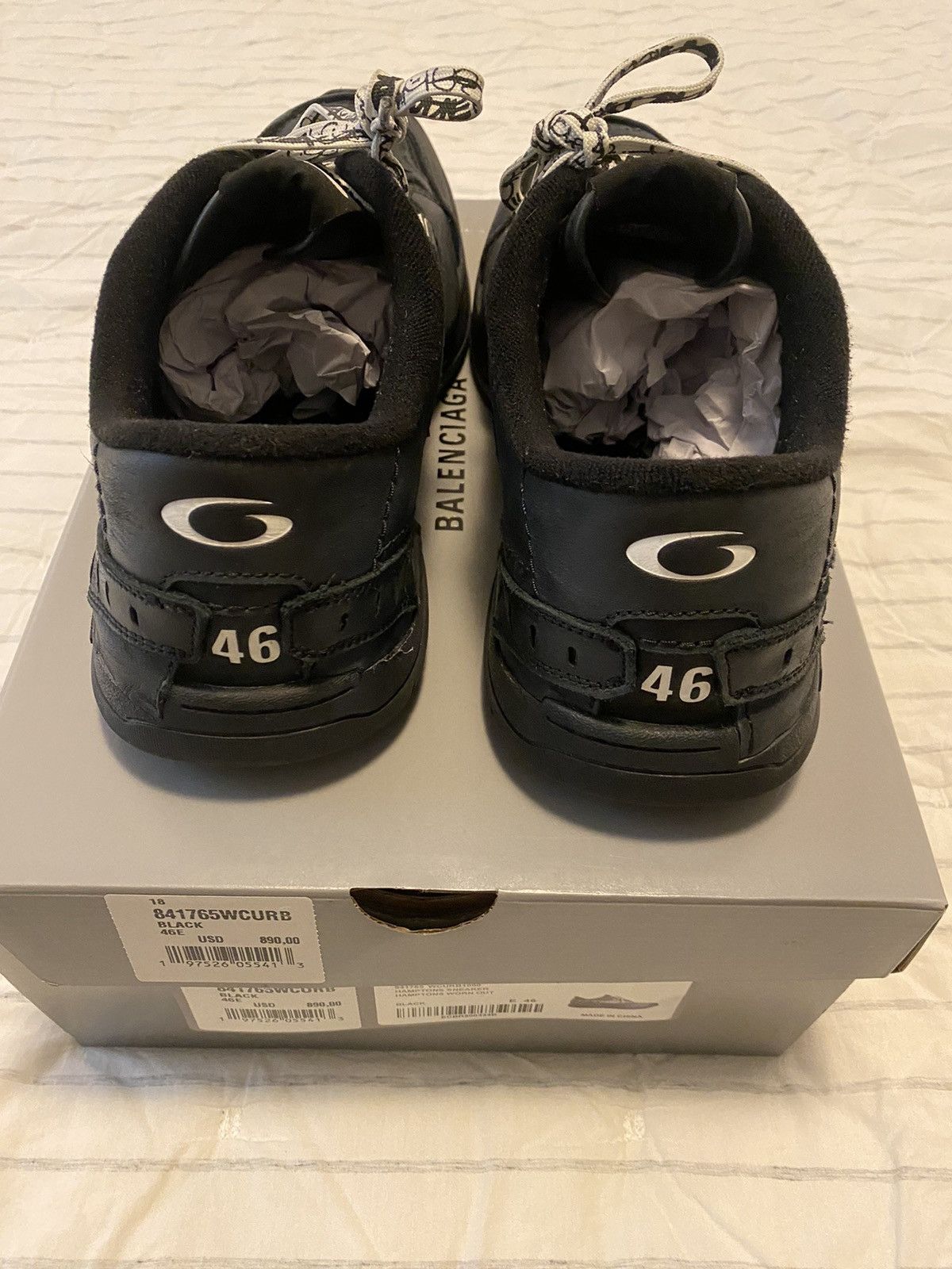 Balenciaga Balenciaga Hamptons Sneaker Black Sz46 Size US 13 / EU 46 - 7 Thumbnail