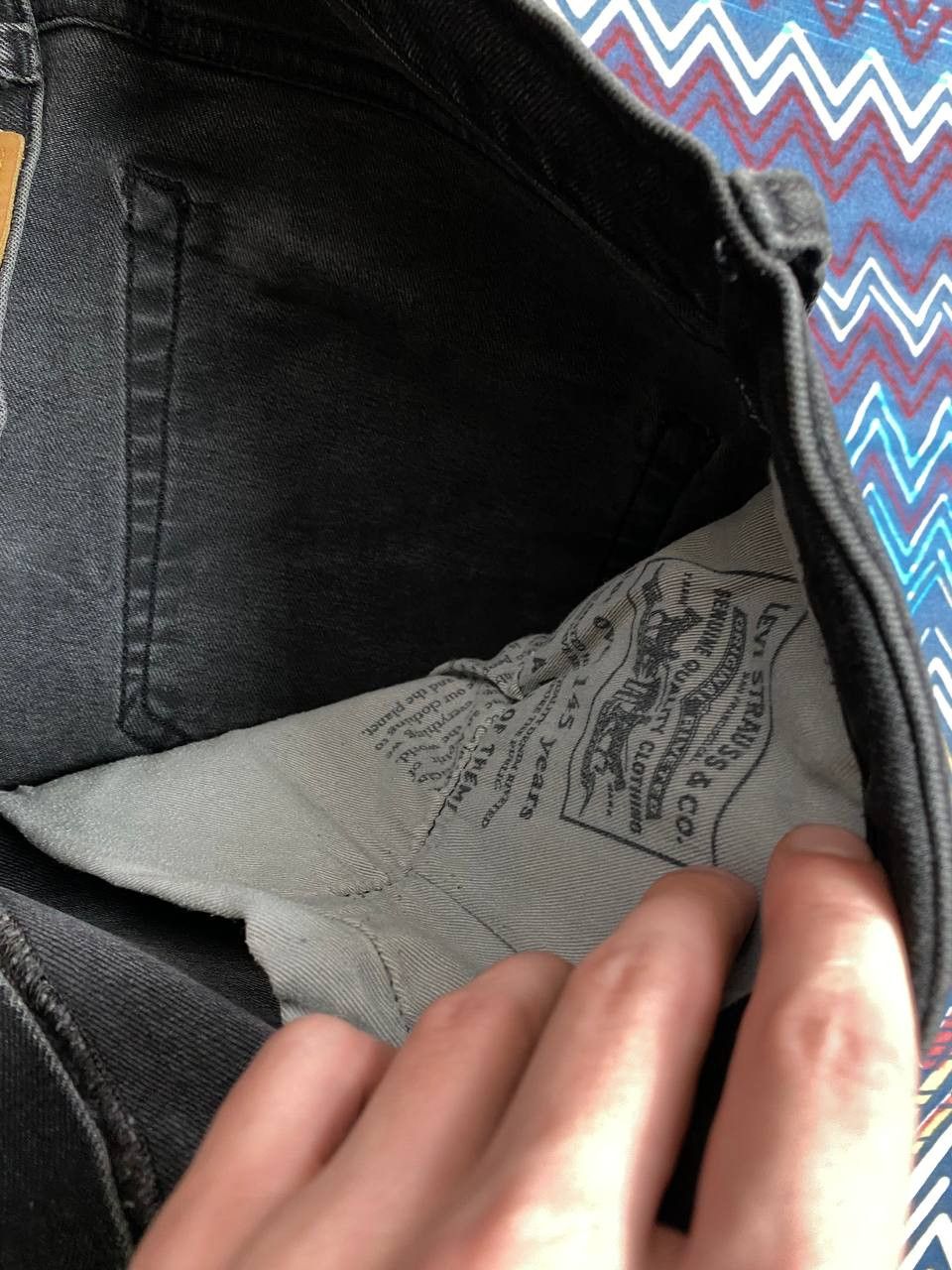 Levi's × Vintage Vintage Y2K Levi’s 511 Faded Black Grunge Opium Denim Jeans Size US 38 / EU 54 - 4 Thumbnail