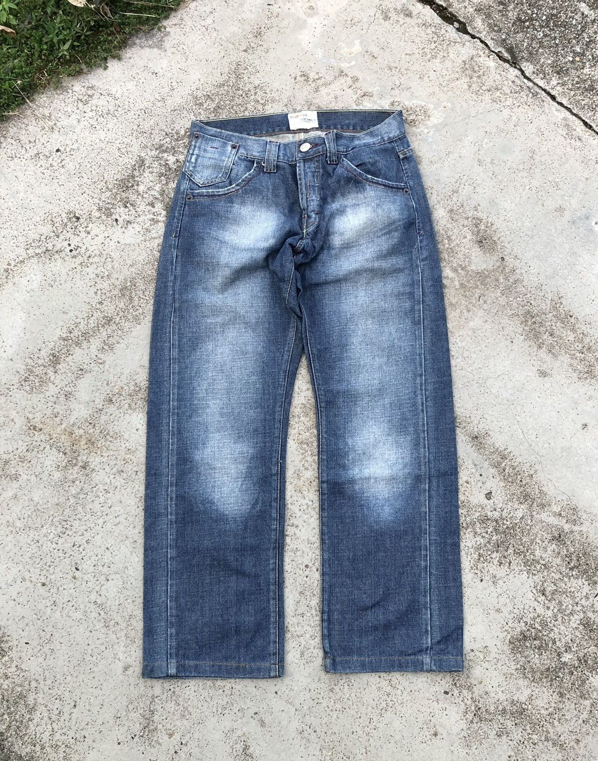 Energie WIDE LEG⚡️⚡️VINTAGE ENERGIE WASHED BLUE JEANS Size US 31 - 1 Thumbnail