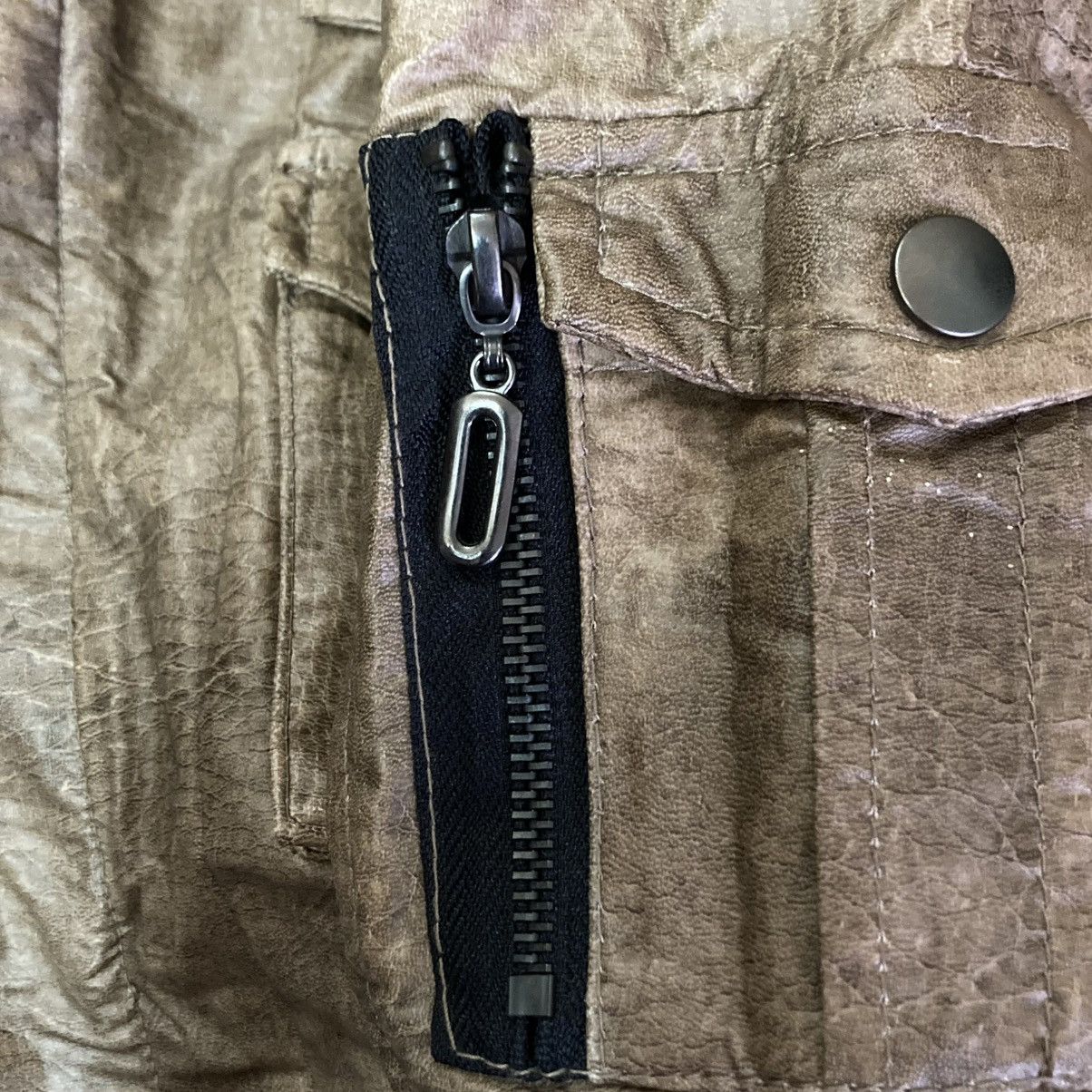 Isamu Katayama Backlash 🇯🇵 P.C POINT CHARY BUTTON UP FULL ZIP FUR COLLAR WAXED JACKET Size US L / EU 52-54 / 3 - 16 Thumbnail