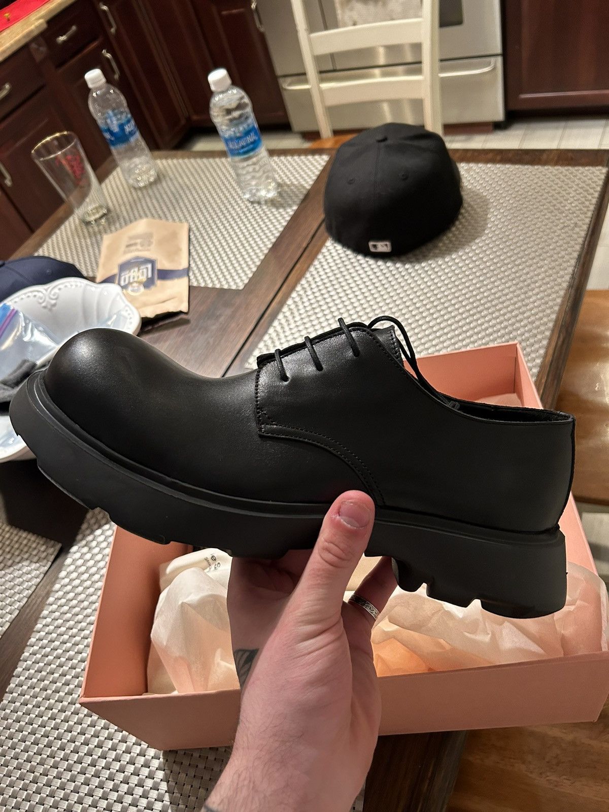 Acne Studios Acne Studios Men's Berby Stars Leather Derby