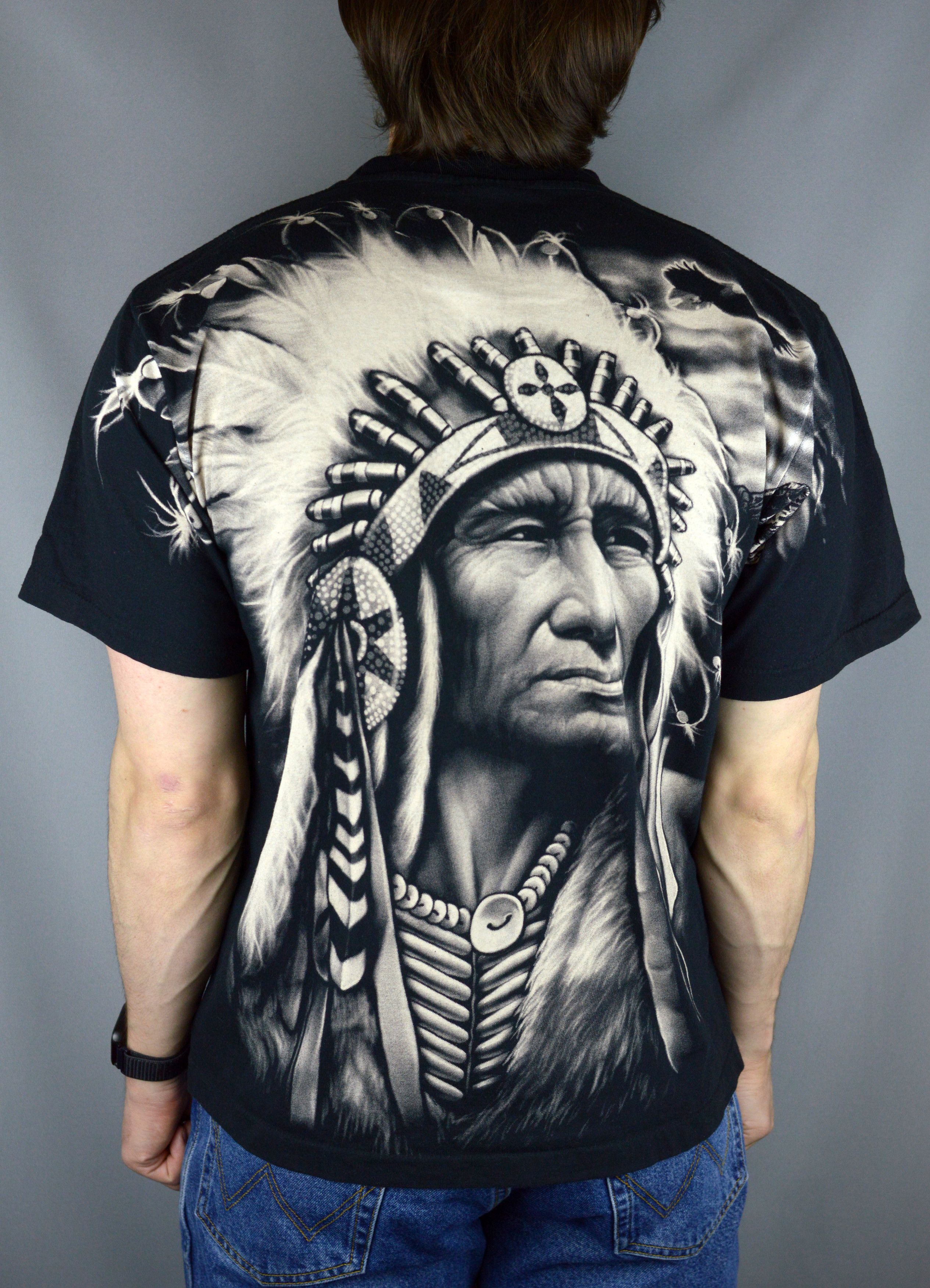 Vintage Vintage Native American t shirt Size US L / EU 52-54 / 3 - 2 Thumbnail