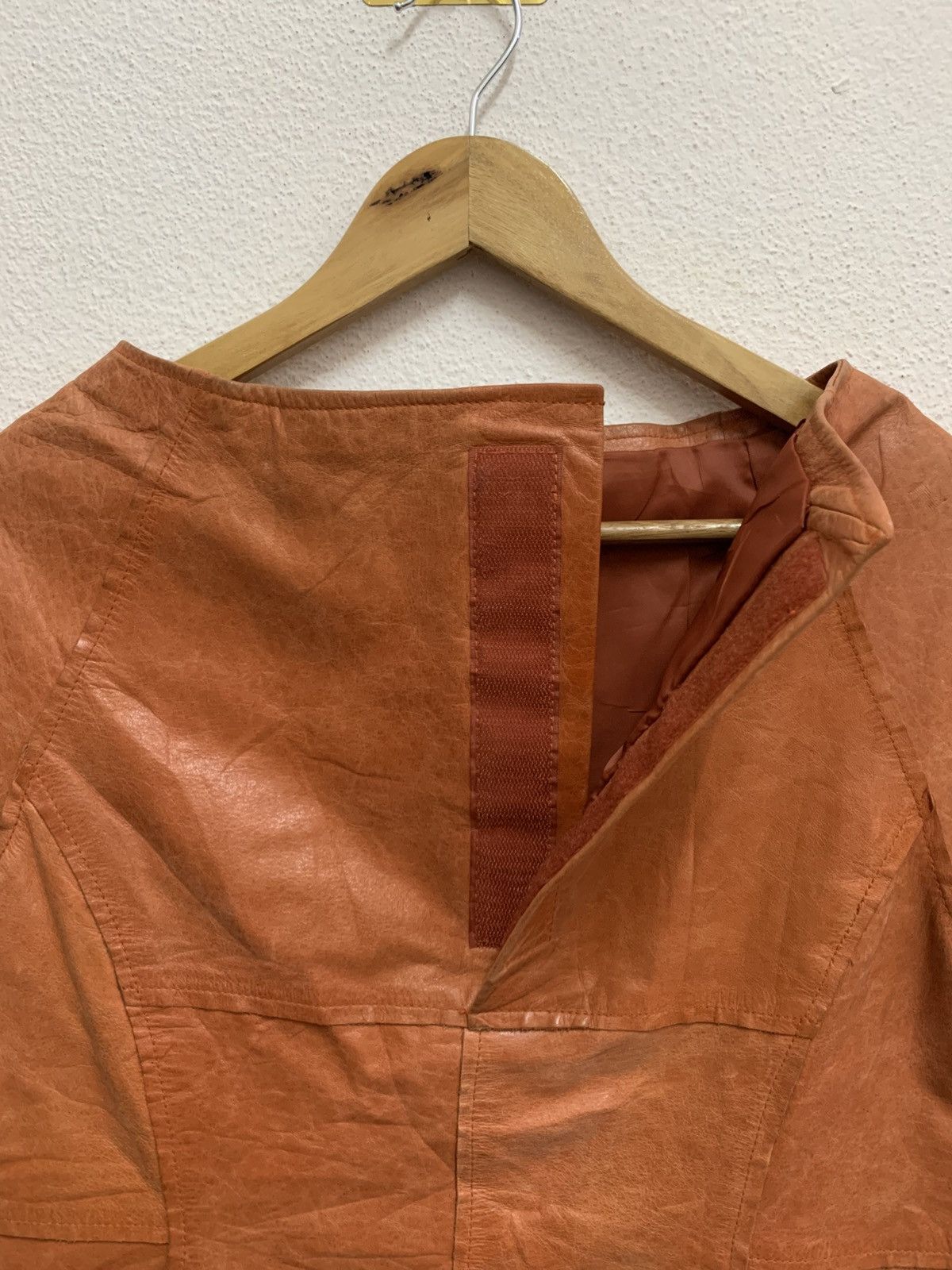 Yohji Yamamoto WXYZ Workshop By Yohji Yamamoto Cow Hide Leather Shirt Size S / US 4 / IT 40 - 5 Thumbnail
