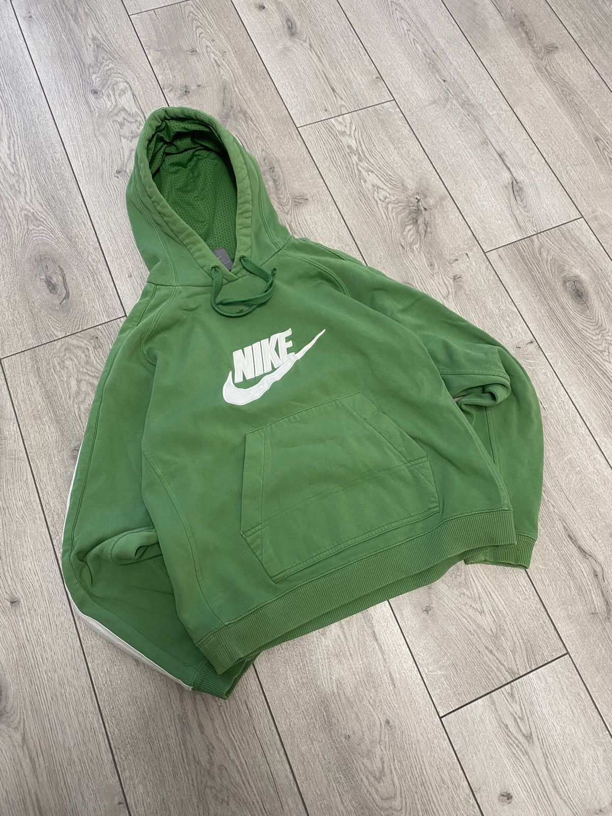 Nike × Vintage Hoodie Nike Vintage Big Central Logo Streetwear Outdoor 90s Size US S / EU 44-46 / 1 - 2 Thumbnail