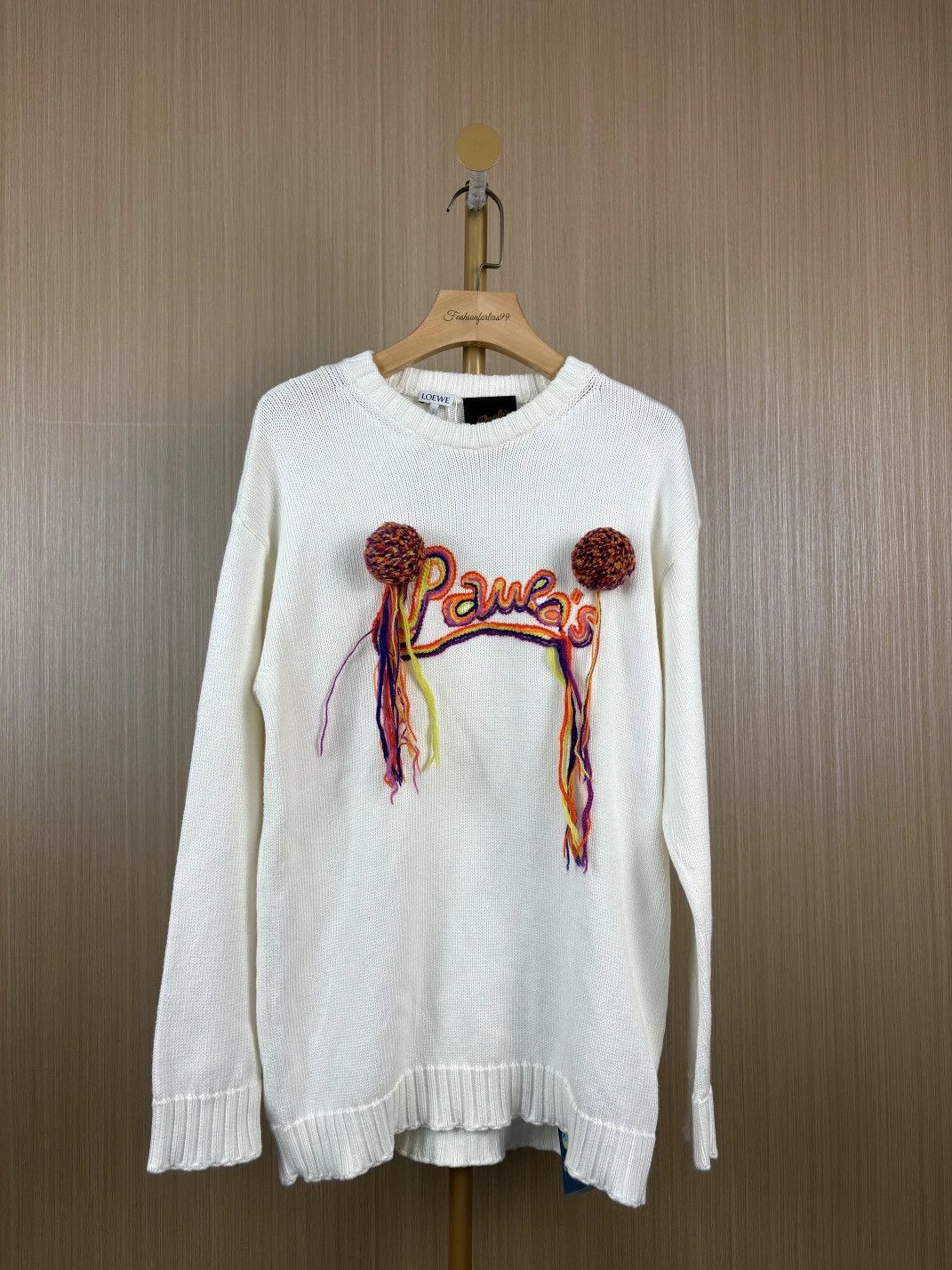 Loewe Loewe Fringe Embroidered Knit Sweater Size US S / EU 44-46 / 1 - 1 Thumbnail