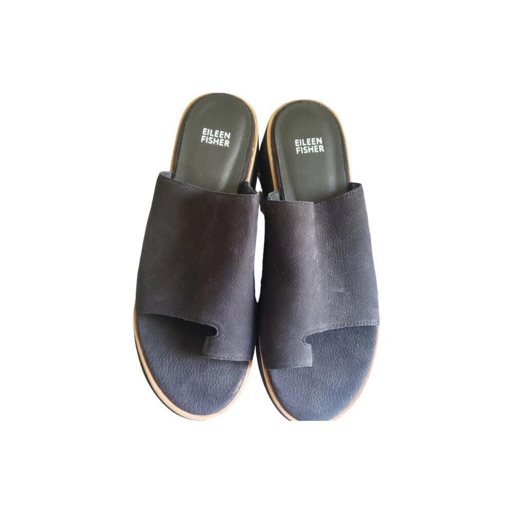 Eileen Fisher SH103 Eileen Fisher Dare Toe Ring Platform Slide Sandals 9.5 Size US 9.5 / IT 39.5 - 6 Thumbnail