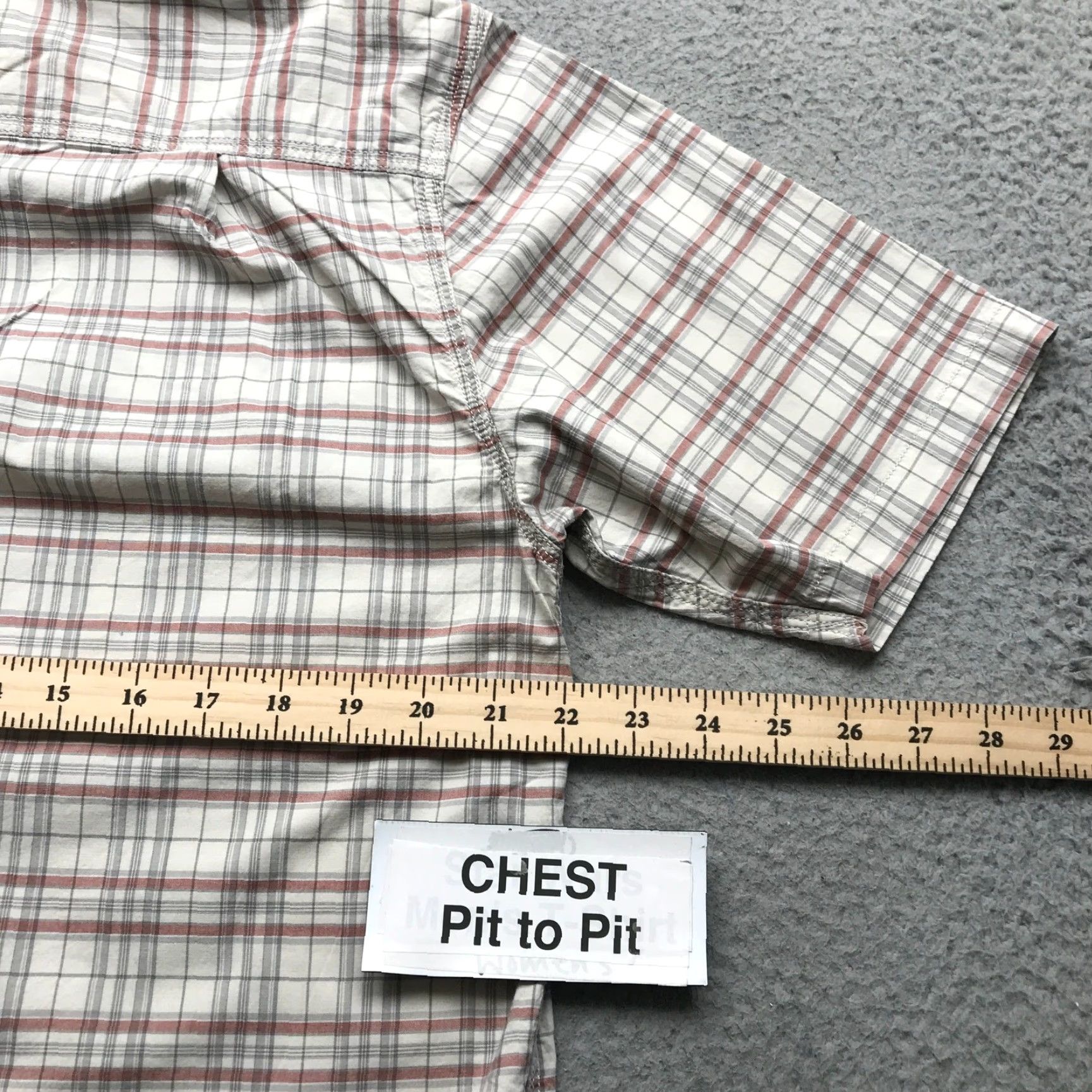 Carhartt Carhartt Rugged Flex Button Up Short Sleeve Plaid Shirt Mens M White Red Gray Size US M / EU 48-50 / 2 - 5 Thumbnail