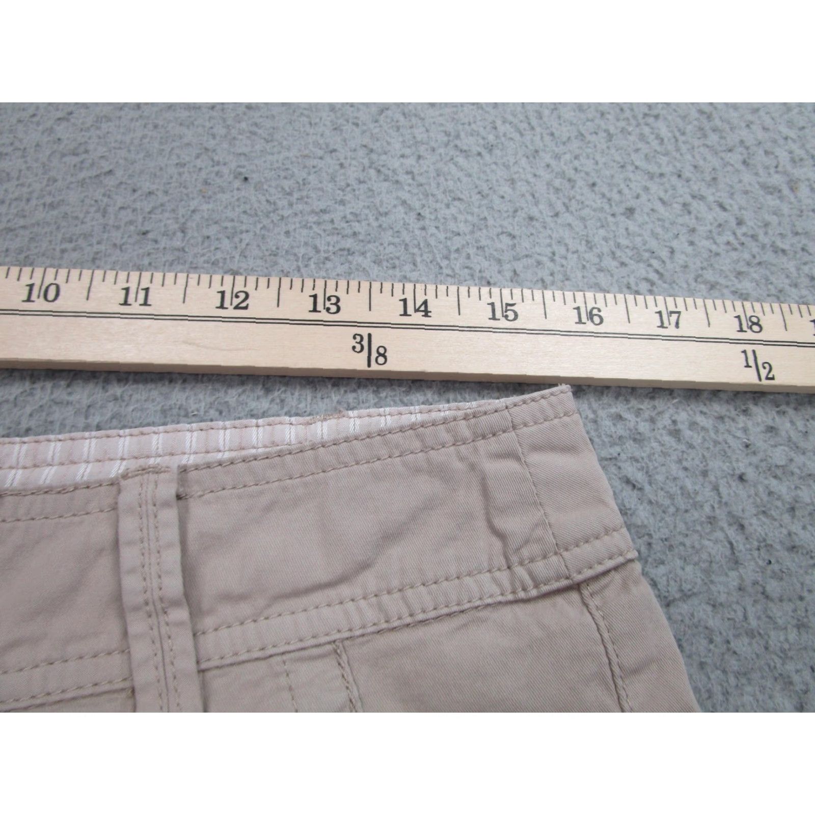 Vintage HEI HEI Womens Cargo Pants Size 8 Khaki Beige Utility Straight Leg Stretch Casual Size 30" / US 8 / IT 44 - 4 Thumbnail