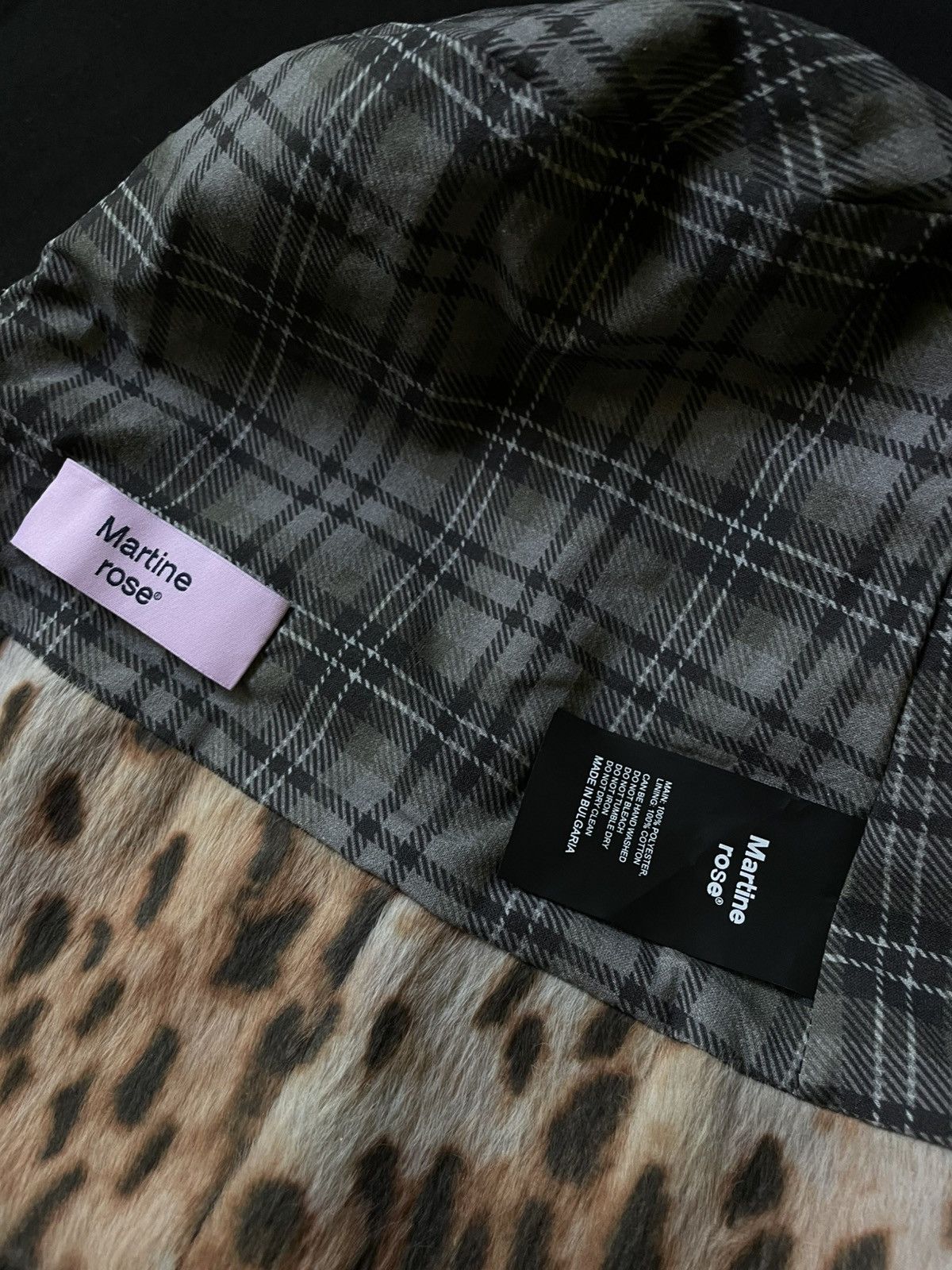 Martine Rose FW24 Martine Rose - Leopard Tall Bucket Hat Size ONE SIZE - 4 Thumbnail