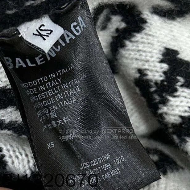 Balenciaga limited edition logo knit sweater. Size US XS / EU 42 / 0 - 5 Thumbnail