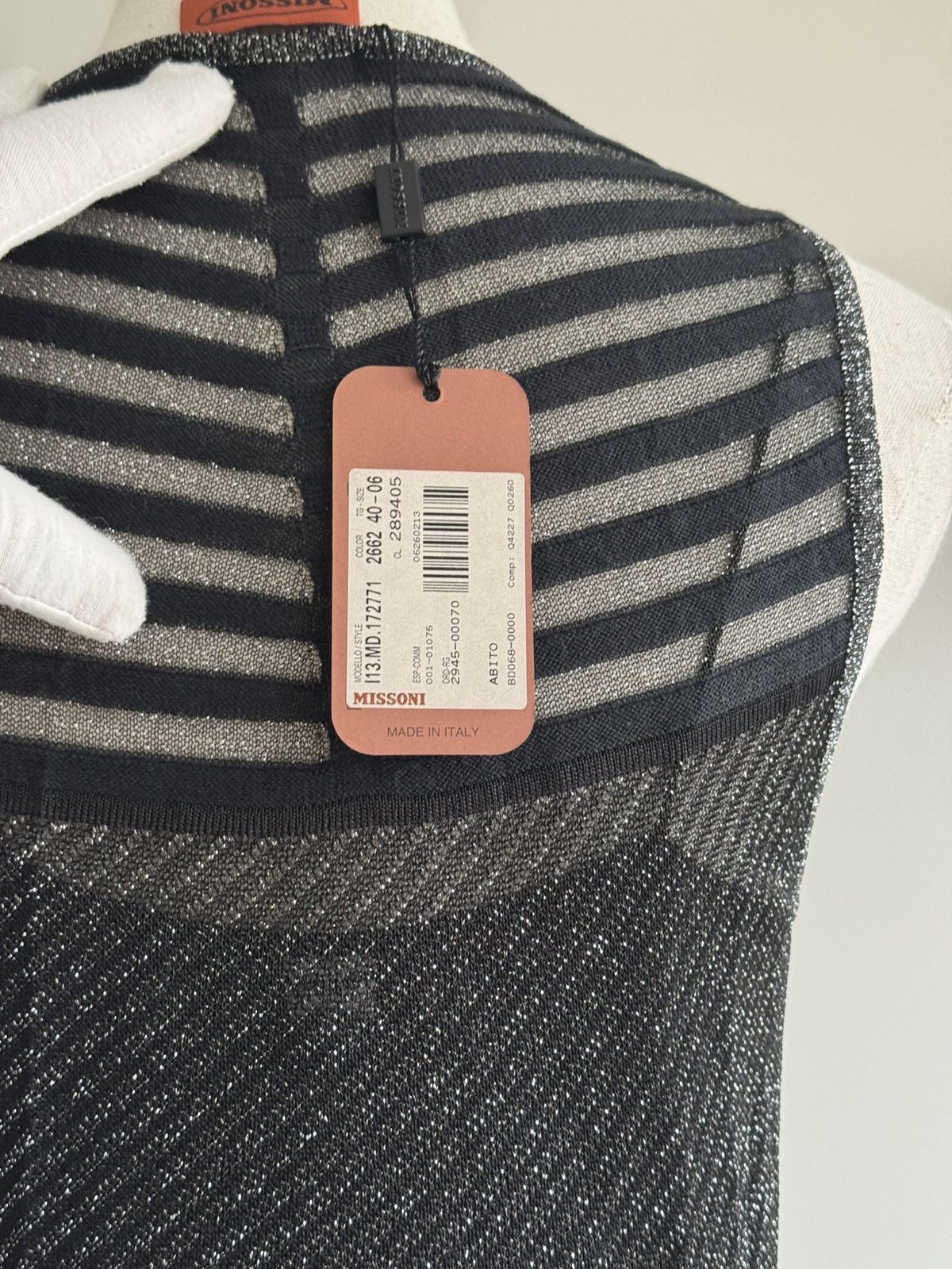 Missoni New Missoni sheer black knit metallic shell dress sz 40 Size S / US 4 / IT 40 - 3 Thumbnail