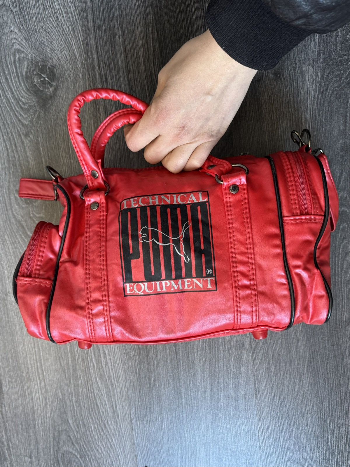 Puma × Vintage 90s Vintage Puma Sport Bag Red Size ONE SIZE - 10 Thumbnail