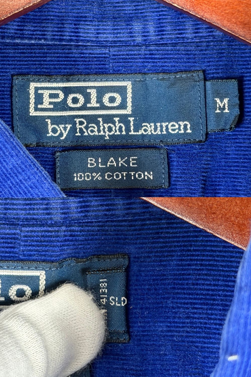 Polo Ralph Lauren Polo Ralph Lauren BLAKE Corduroy Shirt Blue Pink Pony Size US M / EU 48-50 / 2 - 6 Thumbnail