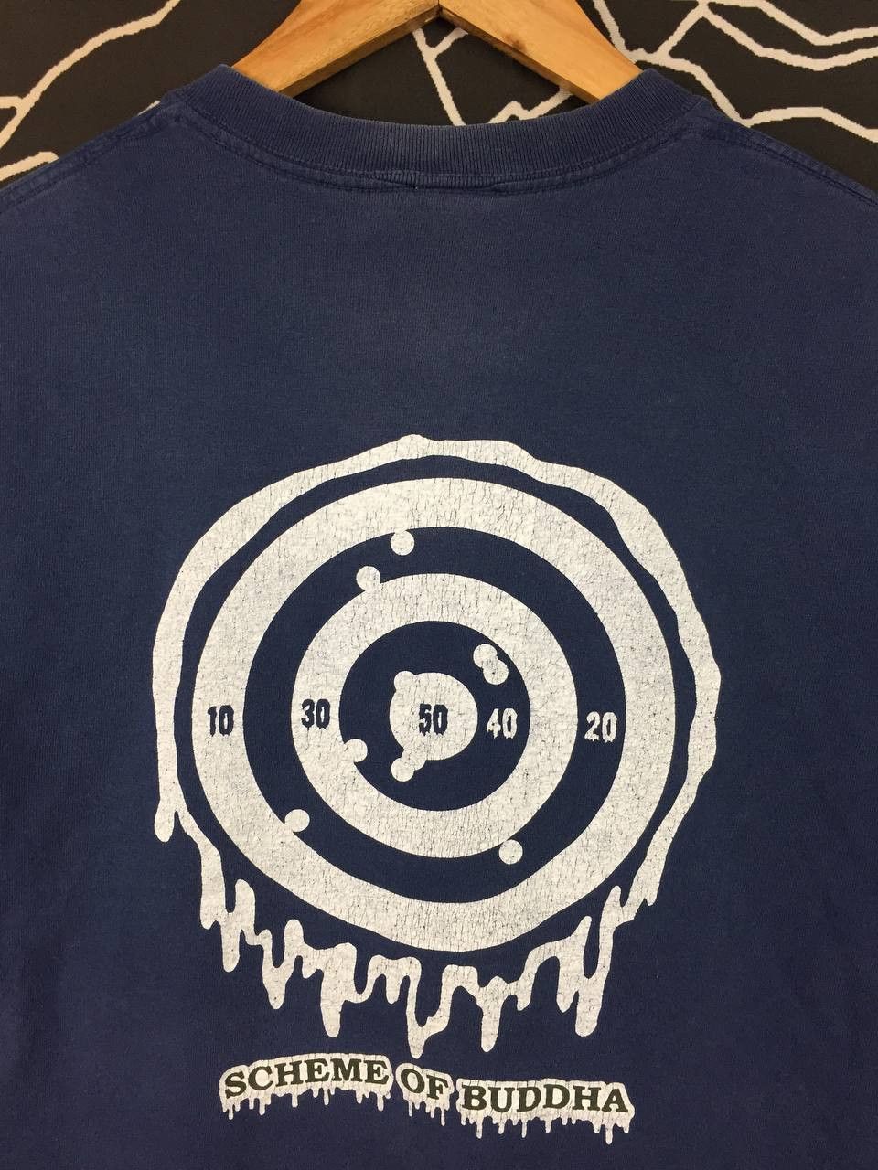 Vintage Vtg Scheme of Buddha Melting Target Streetwear Tee Size US S / EU 44-46 / 1 - 3 Thumbnail