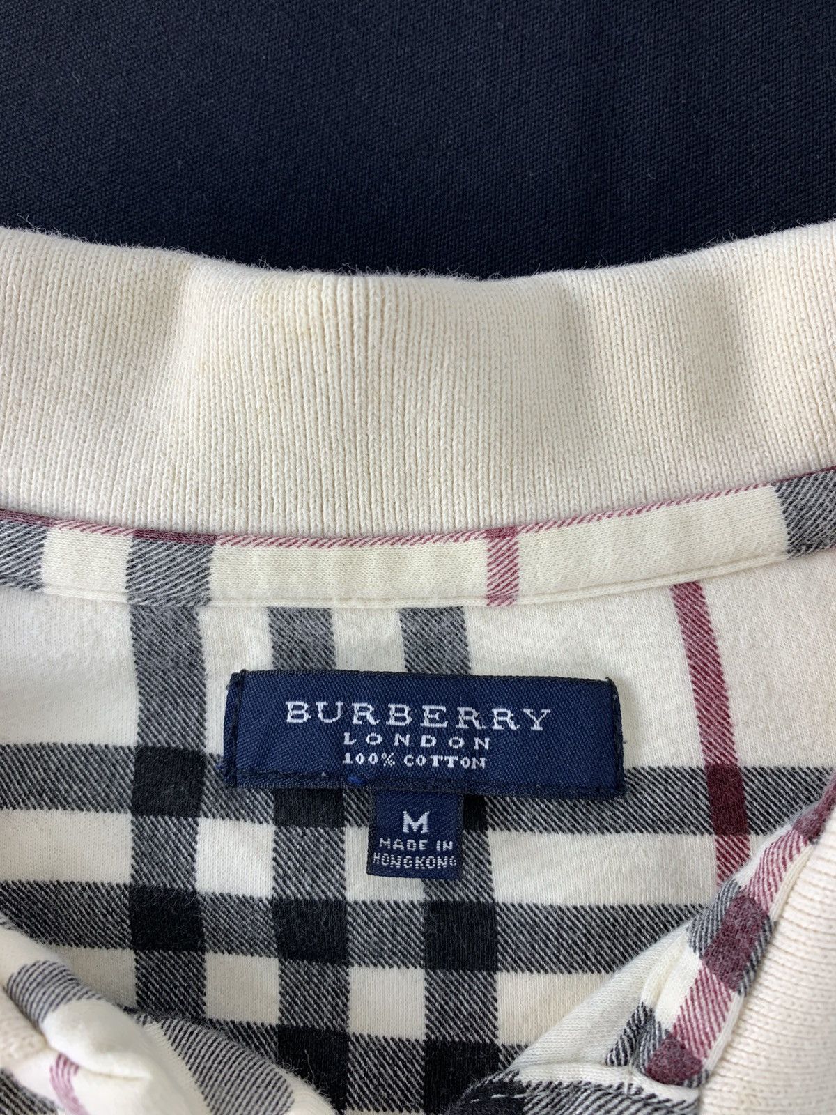 Burberry Burberry London Nova Checked Monogram Longsleeve Pocket Polo Size US M / EU 48-50 / 2 - 5 Thumbnail