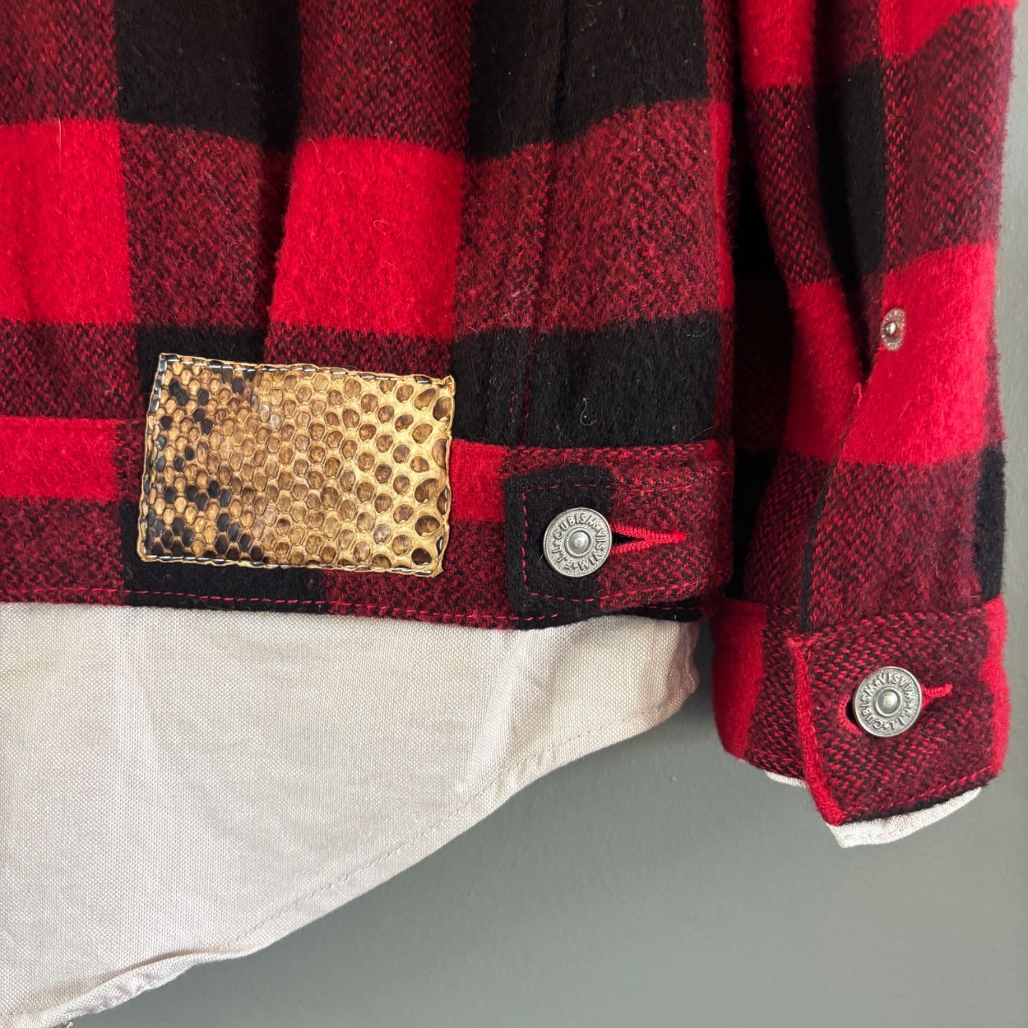 Visvim Visvim Japan Men's S Buffalo Plaid Layered Wool Flannel Jack Size US S / EU 44-46 / 1 - 9 Thumbnail