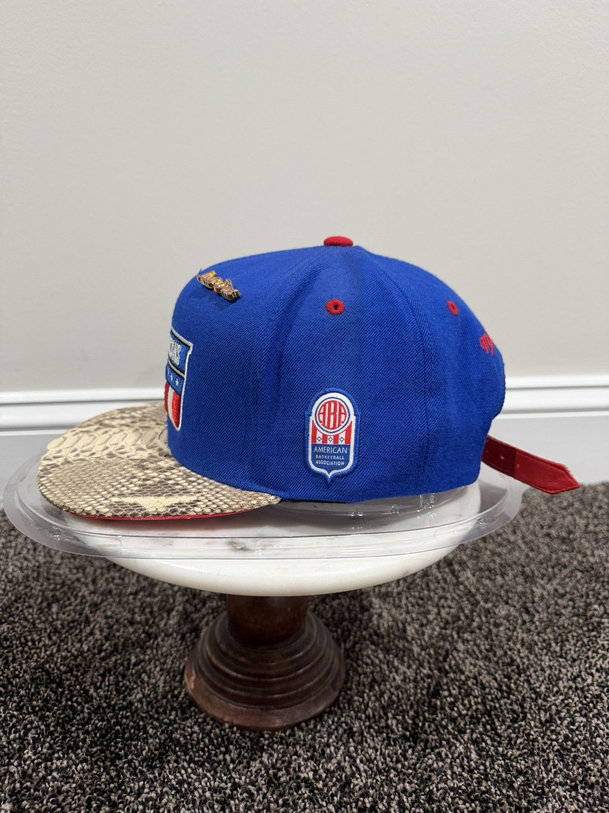 Just Don Just Don x Mitchell & Ness ABA New Jersey Americans Blue Hat Size ONE SIZE - 2 Thumbnail