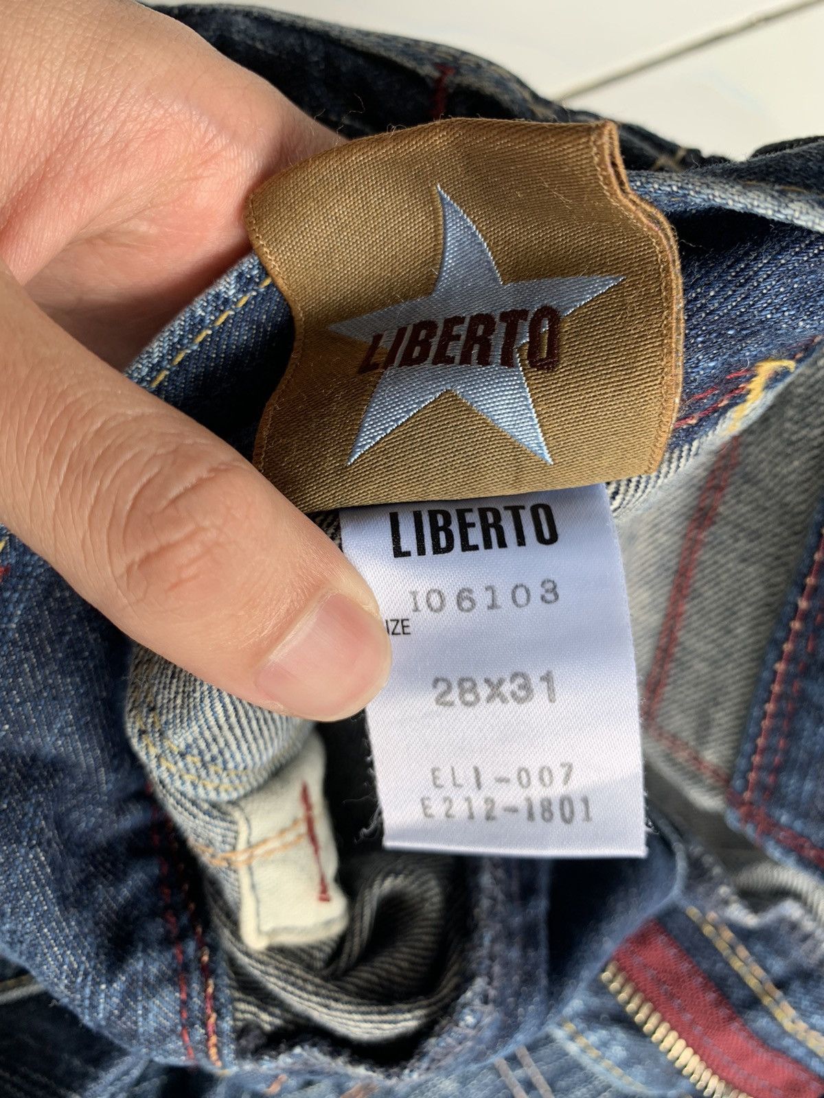 FLARE💥 LIBERTO PUNK STYLE RUSTY&FADED DISTRESSED DENIM🎌
