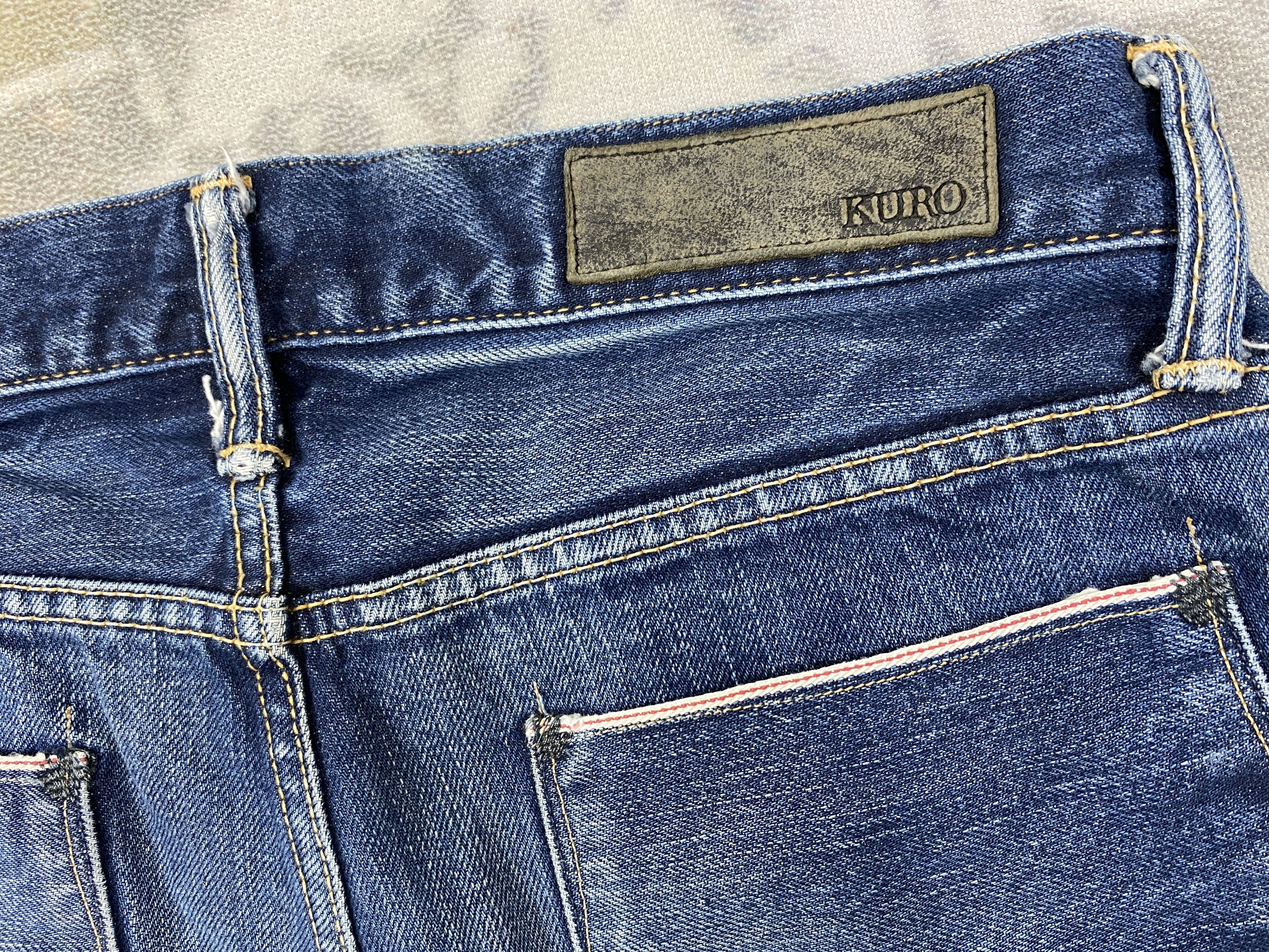 Japanese Brand Redline SELVEDGE Vintage Kuro 31x28.5 Denim- JN3671 Size US 31 - 13 Thumbnail