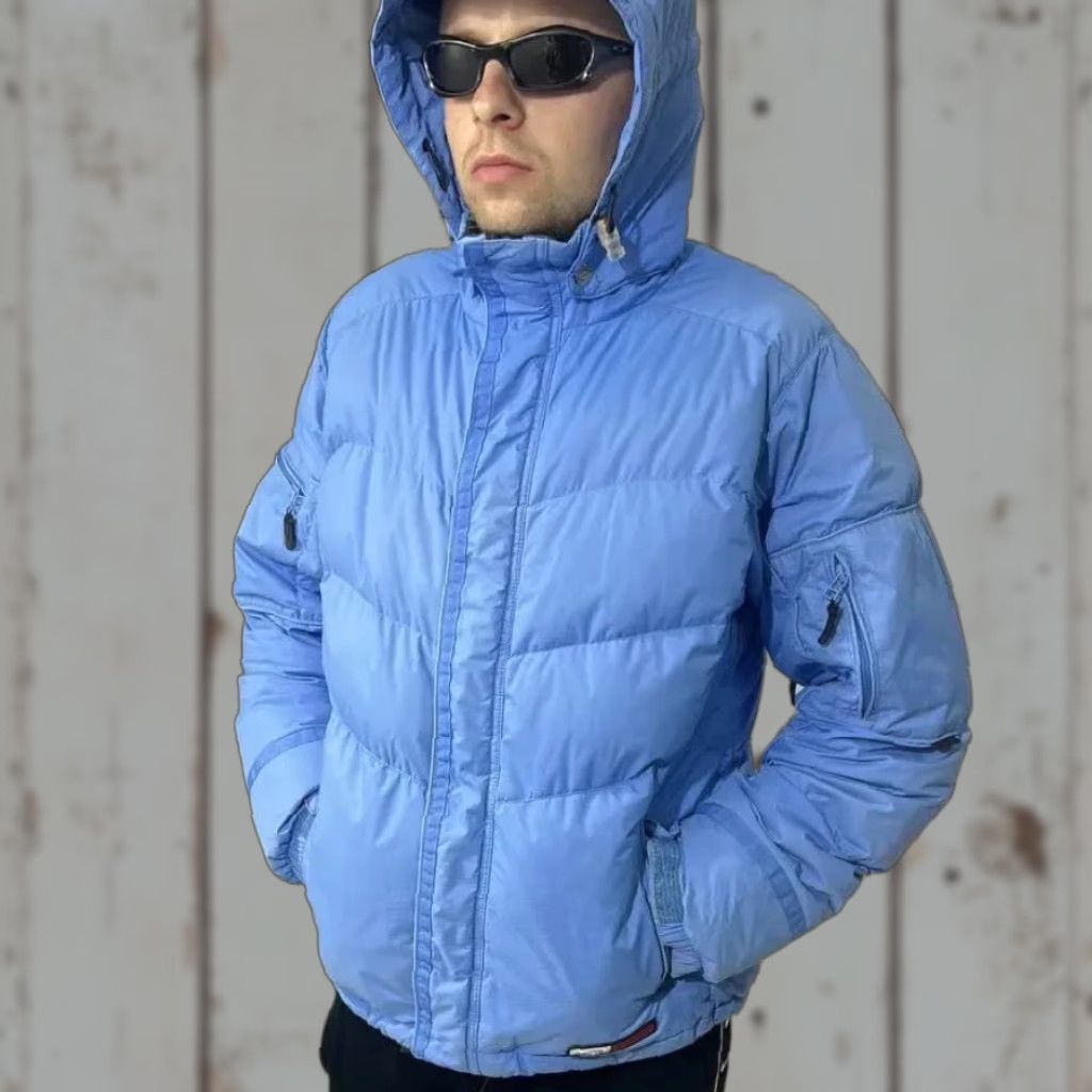 Oakley VINTAGE Oakley Jacket Crewneck Down Puffer Jacket Men M Blue 90s Size US M / EU 48-50 / 2 - 1 Thumbnail