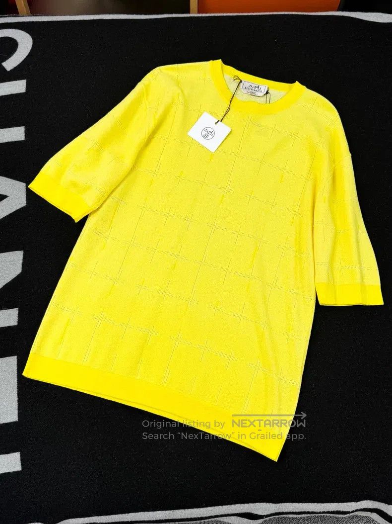 Hermes Hermes Yellow Short-sleeve T-shirt Size US S / EU 44-46 / 1 - 1 Thumbnail