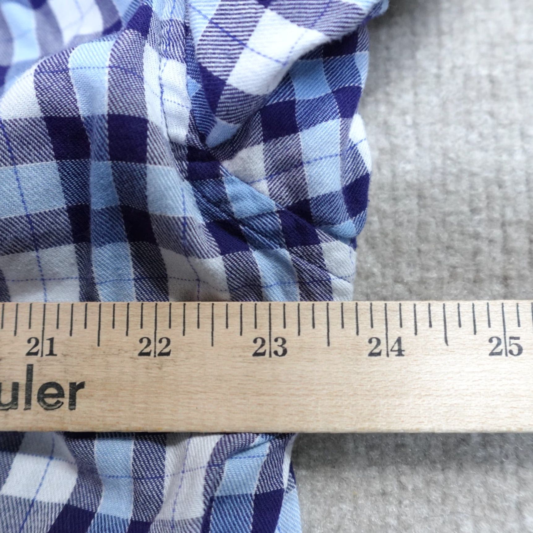 johnnie-O Johnnie O Shirt 2XL Blue Plaid Lined Flannel Shirt Mens Button-Up Long Sleeve Collared Size US XXL / EU 58 / 5 - 6 Thumbnail