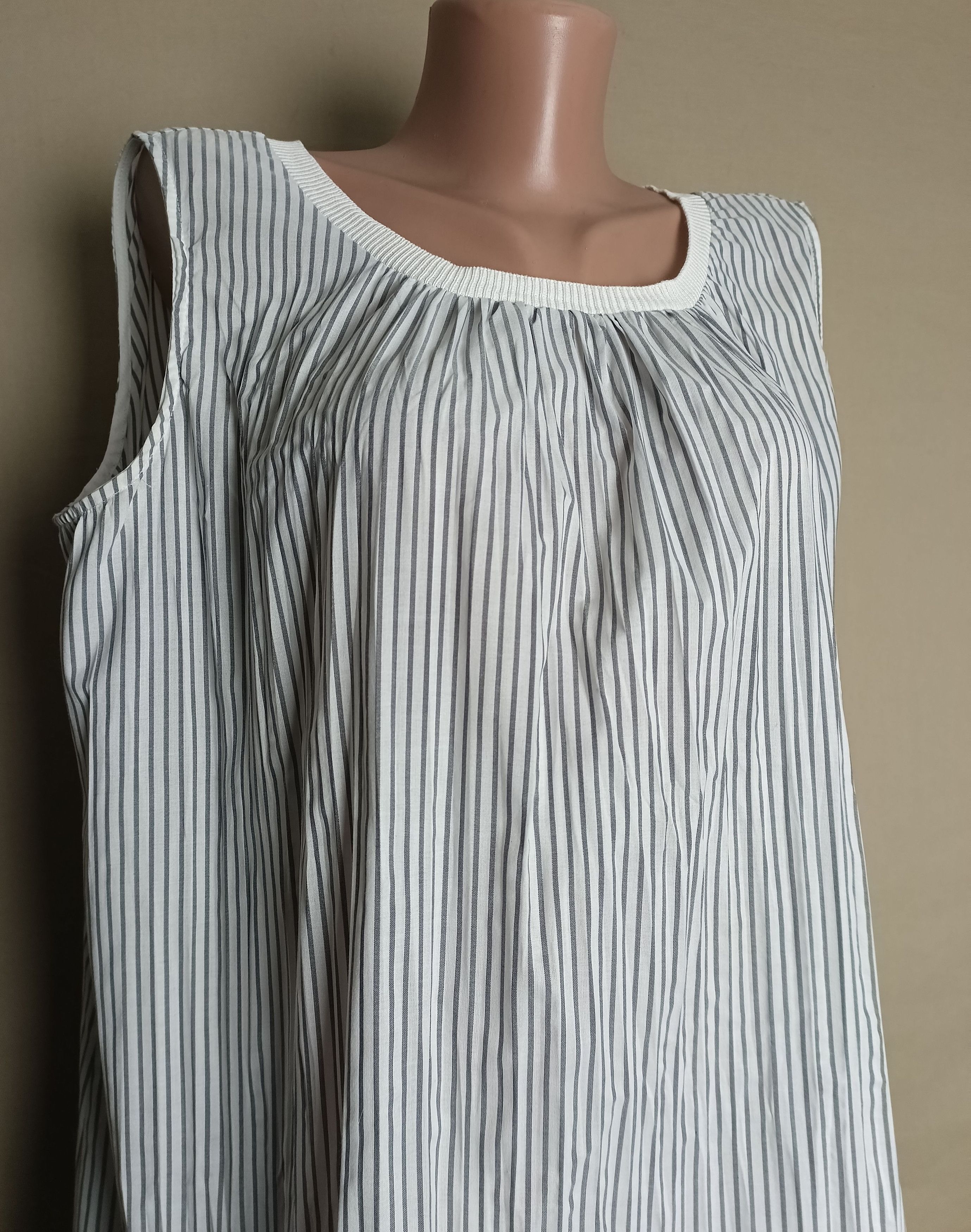 Fabiana Filippi Fabiana Filippi Striped Cotton Summer Dress Size M / US 6-8 / IT 42-44 - 2 Thumbnail