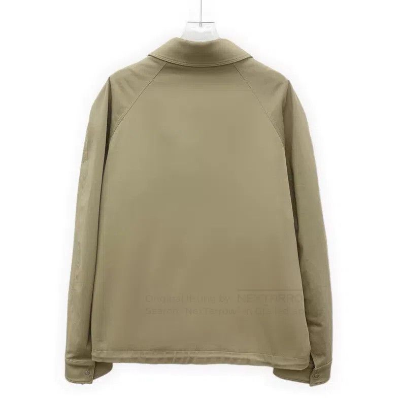 Fendi Fendi Khaki logo lapel cotton zip jacket Size US M / EU 48-50 / 2 - 2 Thumbnail