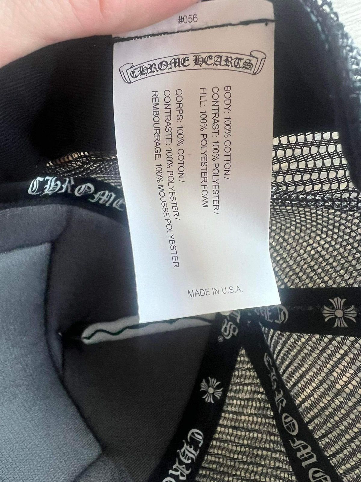 Chrome Hearts RARE Chrome Hearts Malibu Black Trucker Hat Size ONE SIZE - 4 Thumbnail