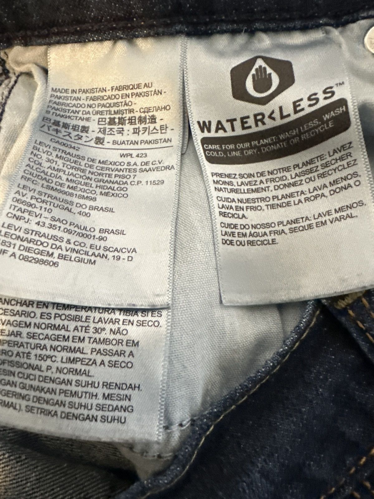 Levi's Levi Jeans Straight Fit Straight Leg Sleek Blue Size 32" / US 10 / IT 46 - 11 Thumbnail