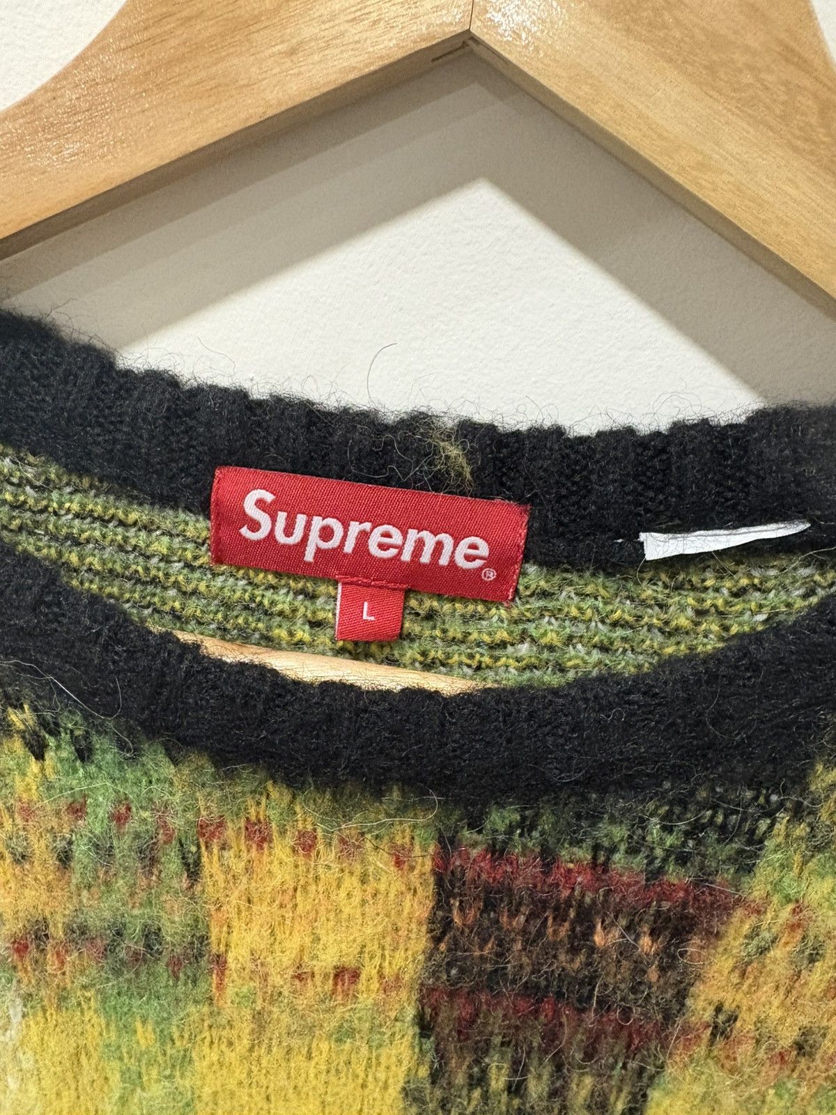 Supreme Supreme Mohair Plaid Knit Sweater Size US L / EU 52-54 / 3 - 2 Thumbnail