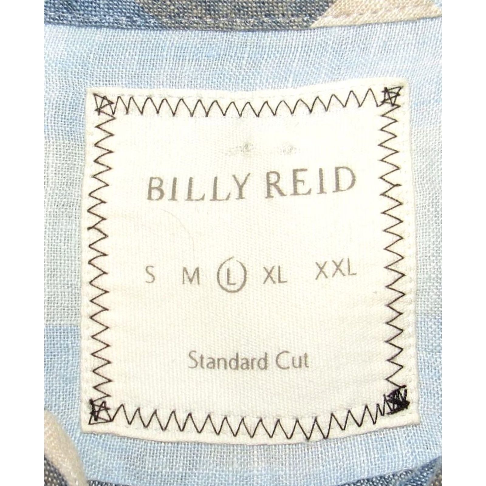 Billy Reid BILLY REID Blue Linen Long Sleeve Button Down Shirt Large L Mens Shirt Linen Blue Large L Size US L / EU 52-54 / 3 - 3 Thumbnail