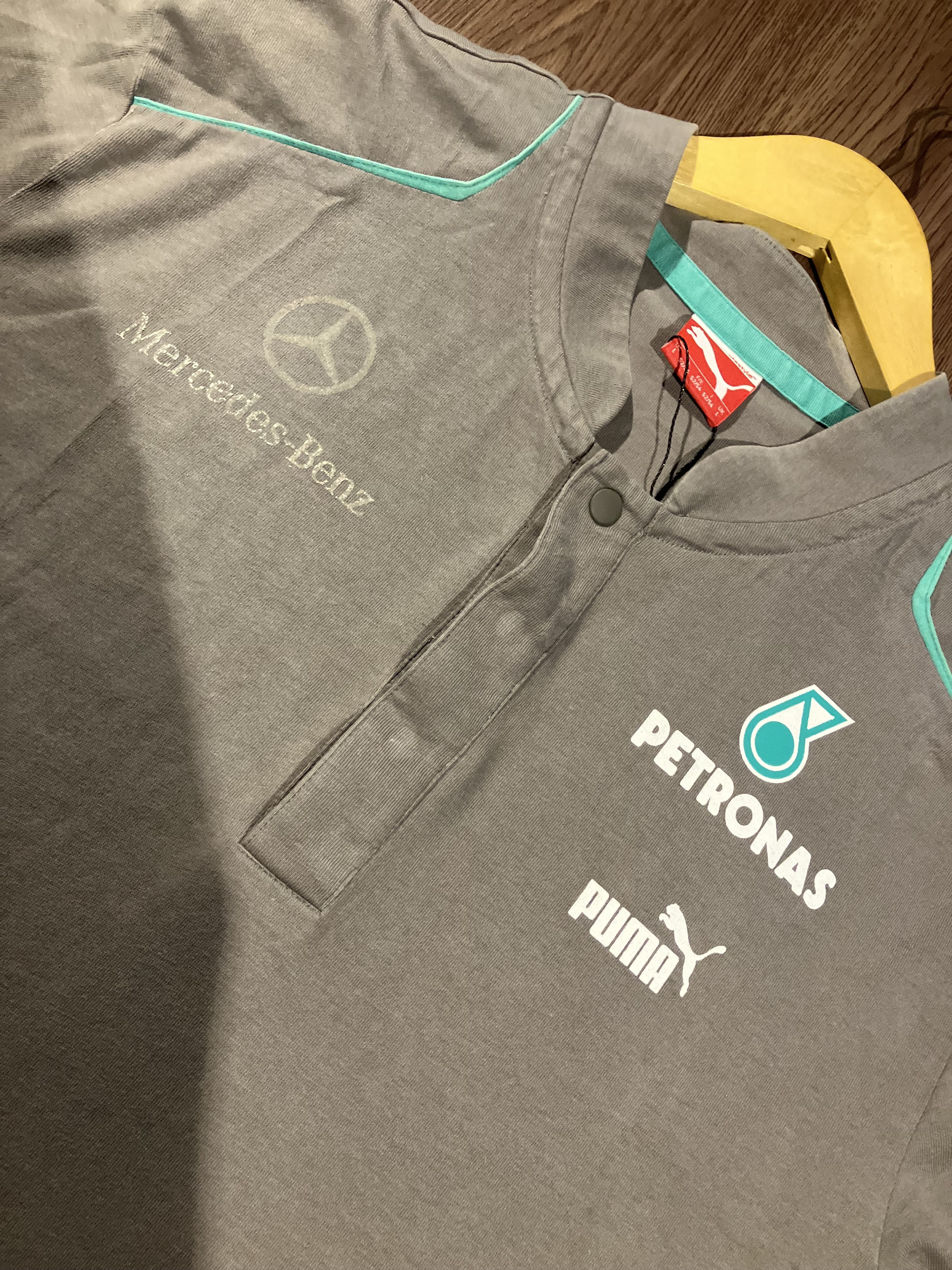 Formula 1 × Mercedes-Benz Mercedes Benz Petronas Team Logo Polo Shirt Size US L / EU 52-54 / 3 - 2 Thumbnail