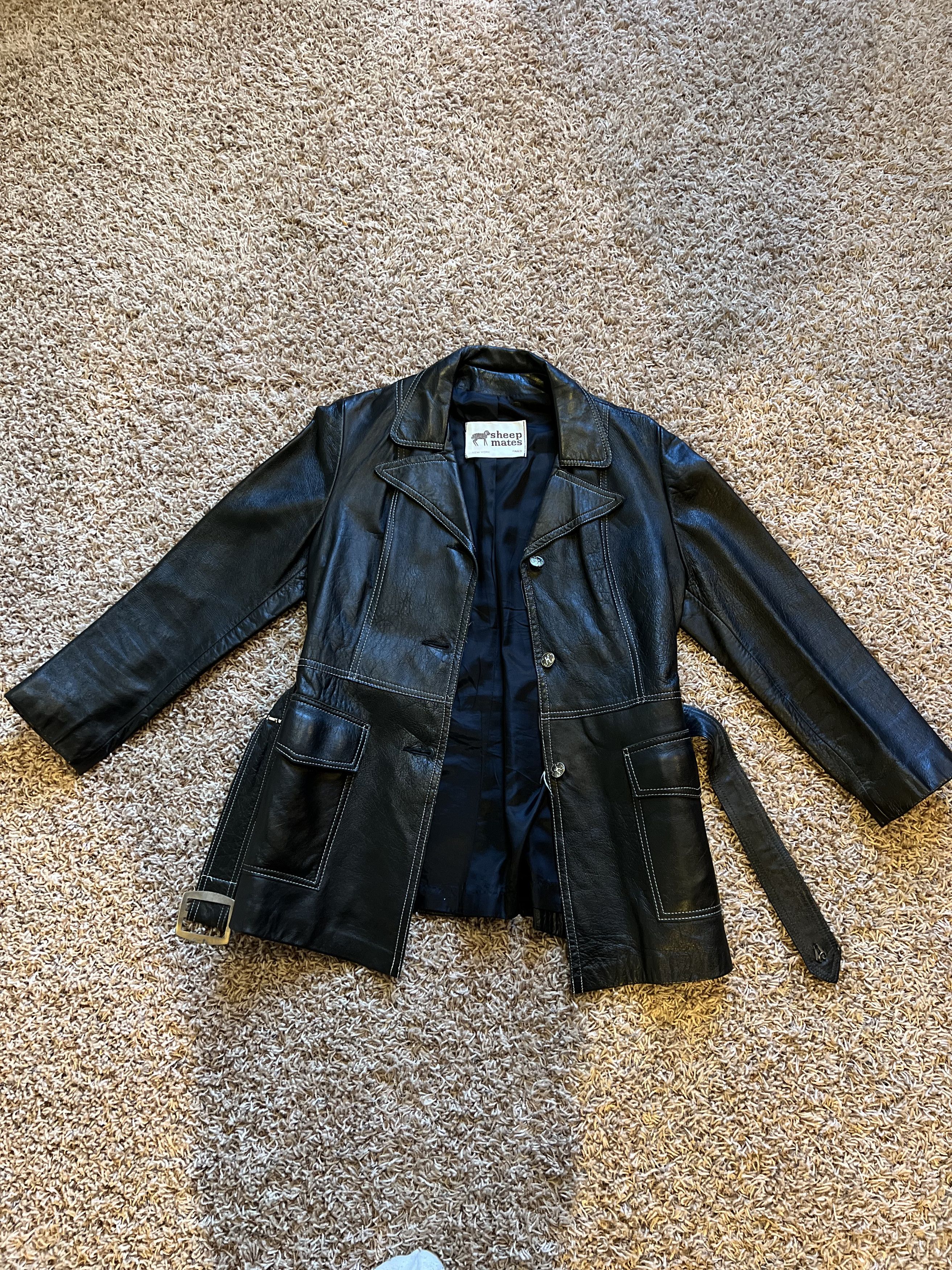 Genuine Leather Vintage Sheep Mates Leather Jacket Size US M / EU 48-50 / 2 - 1 Thumbnail