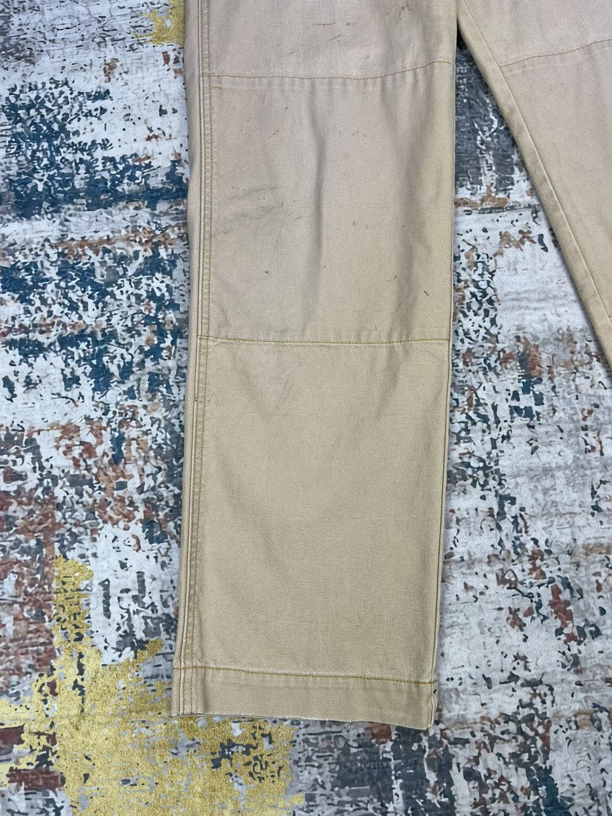 L.L. Bean Vintage LL Bean Double Knee Distressed Canvas Pants Size US 32 / EU 48 - 2 Thumbnail