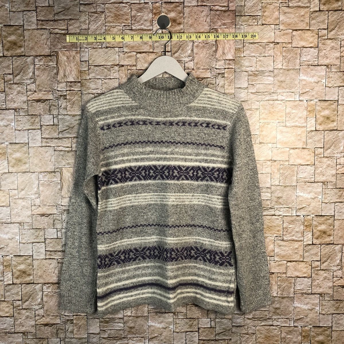 Homespun Knitwear × Japanese Brand Mocha Giene Grey Knitwear #A909 Size S / US 4 / IT 40 - 1 Thumbnail