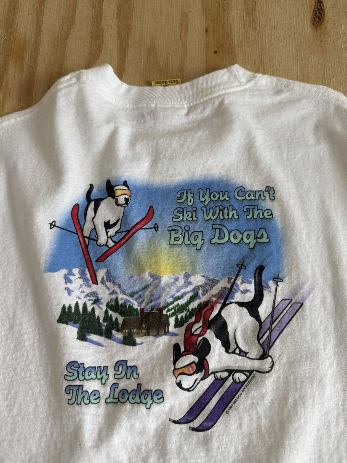 Big Dogs Vintage Big Dogs Ski Graphic T Shirt XL Single Stitch Style Size US XL / EU 56 / 4 - 12 Thumbnail