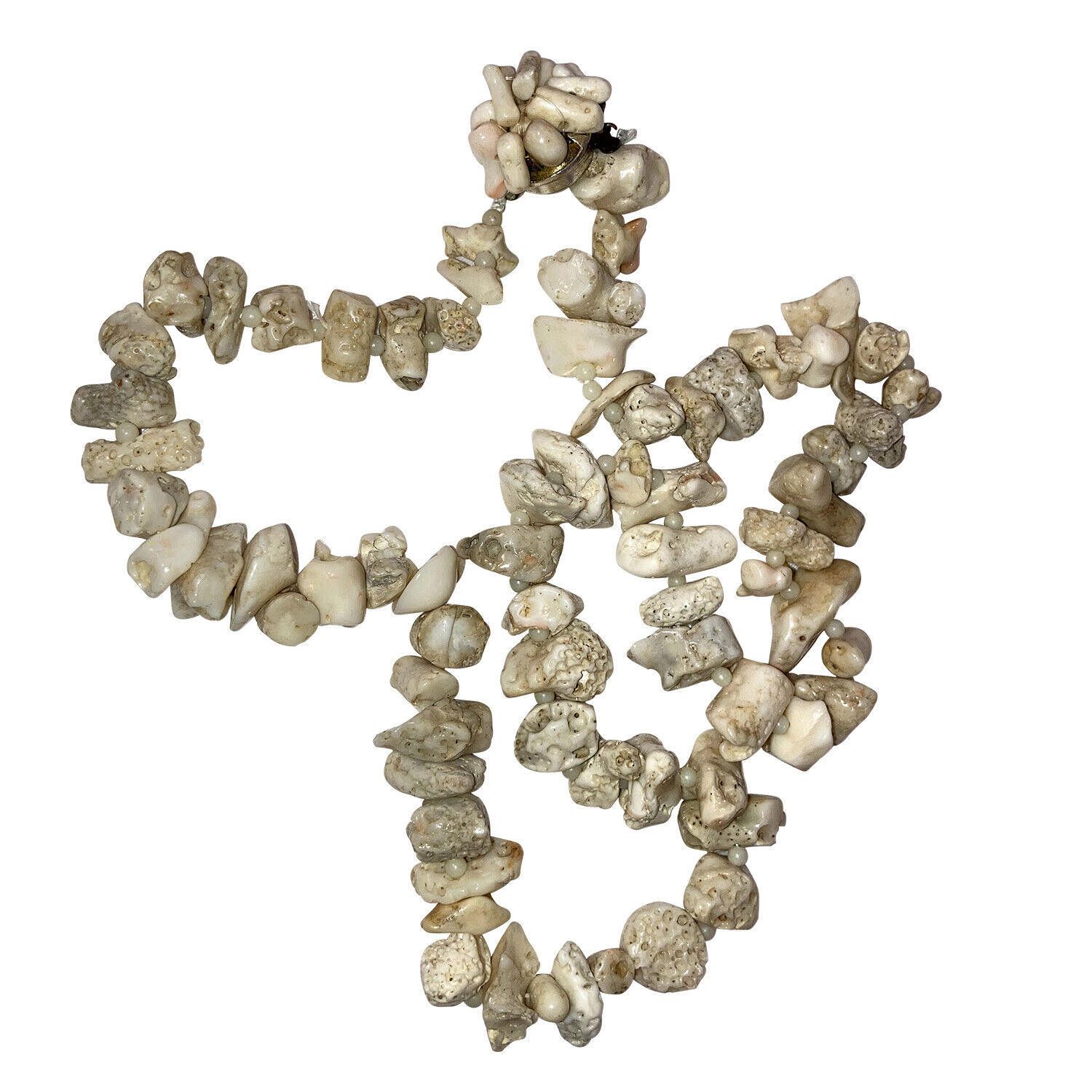 Designer Vintage Japanese White Coral Branch Bead Necklace Size ONE SIZE - 2 Thumbnail