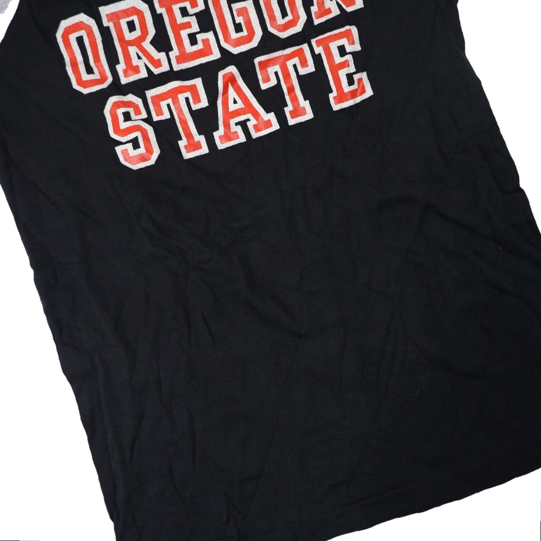 Vintage VINTAGE Oregon State College Mens T Shirt Black Small Graphic Spellout Shirt Mens Black Boys Girls Womens Mens Size US S / EU 44-46 / 1 - 3 Thumbnail