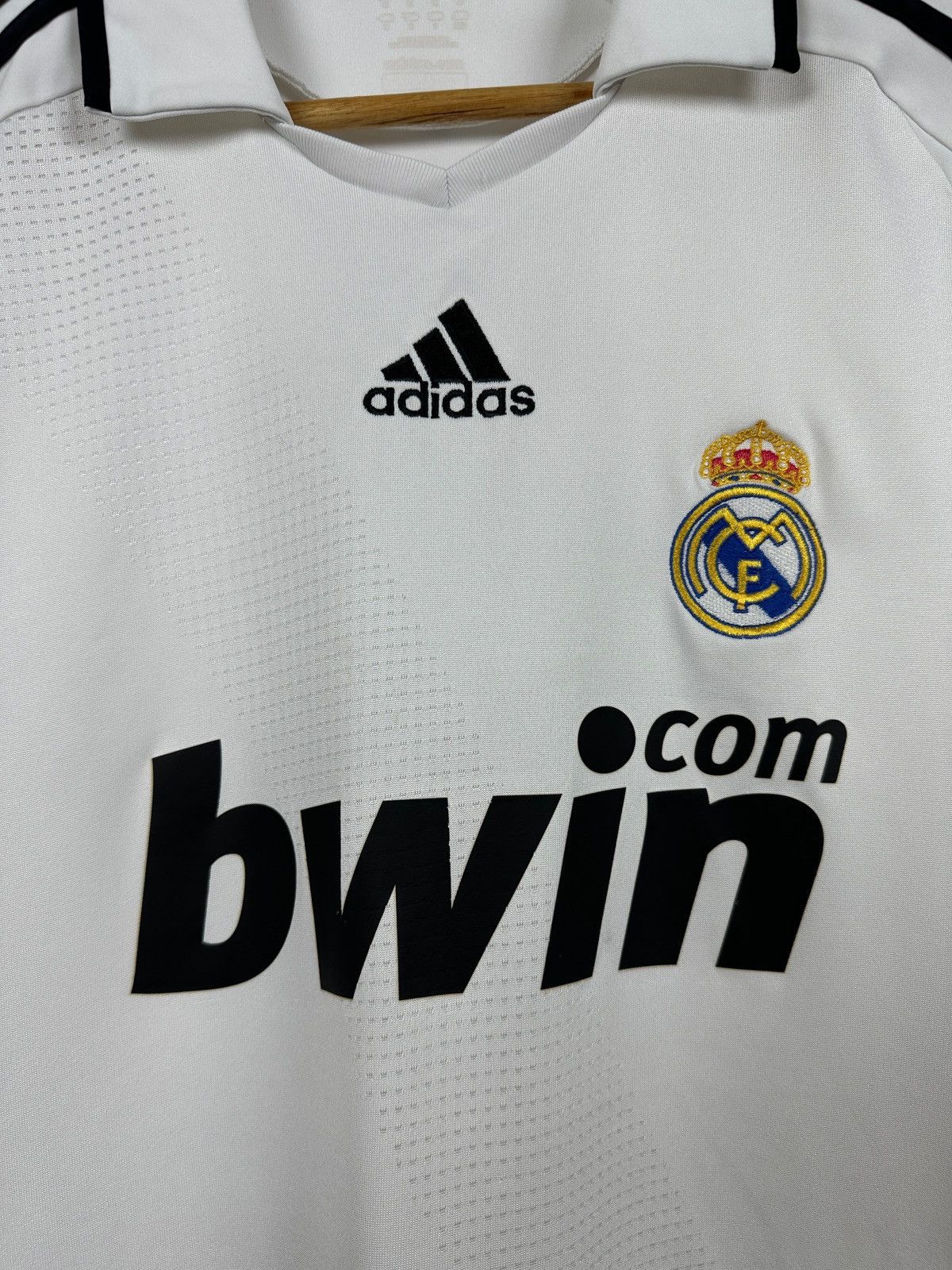 Adidas 2008/09 Adidas FC Real Madrid Vintage Home Soccer Jersey Kit Size US M / EU 48-50 / 2 - 8 Thumbnail