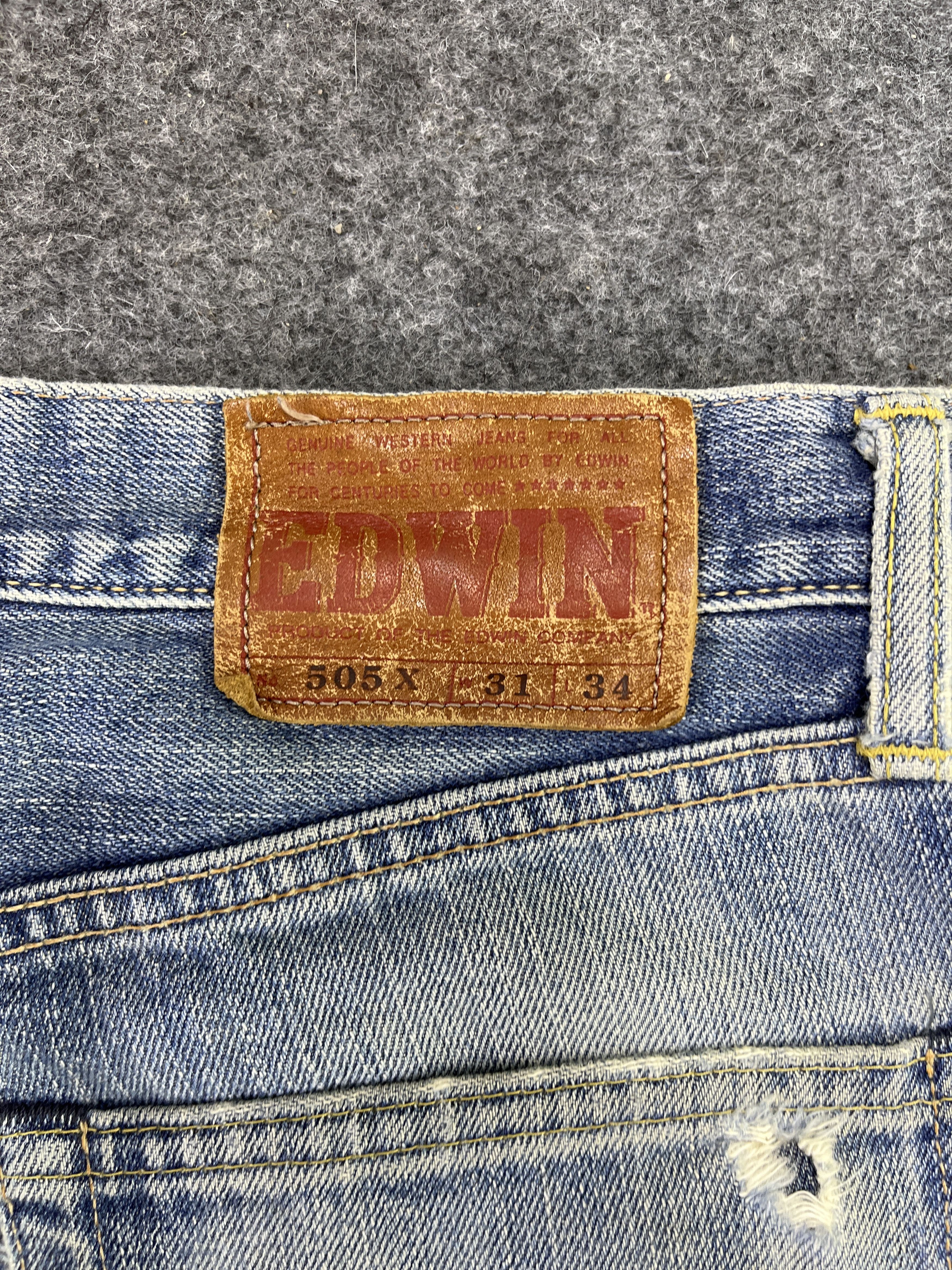 Edwin Vintage Edwin 505 X Redline Jeans - J885 Size US 33 - 5 Thumbnail