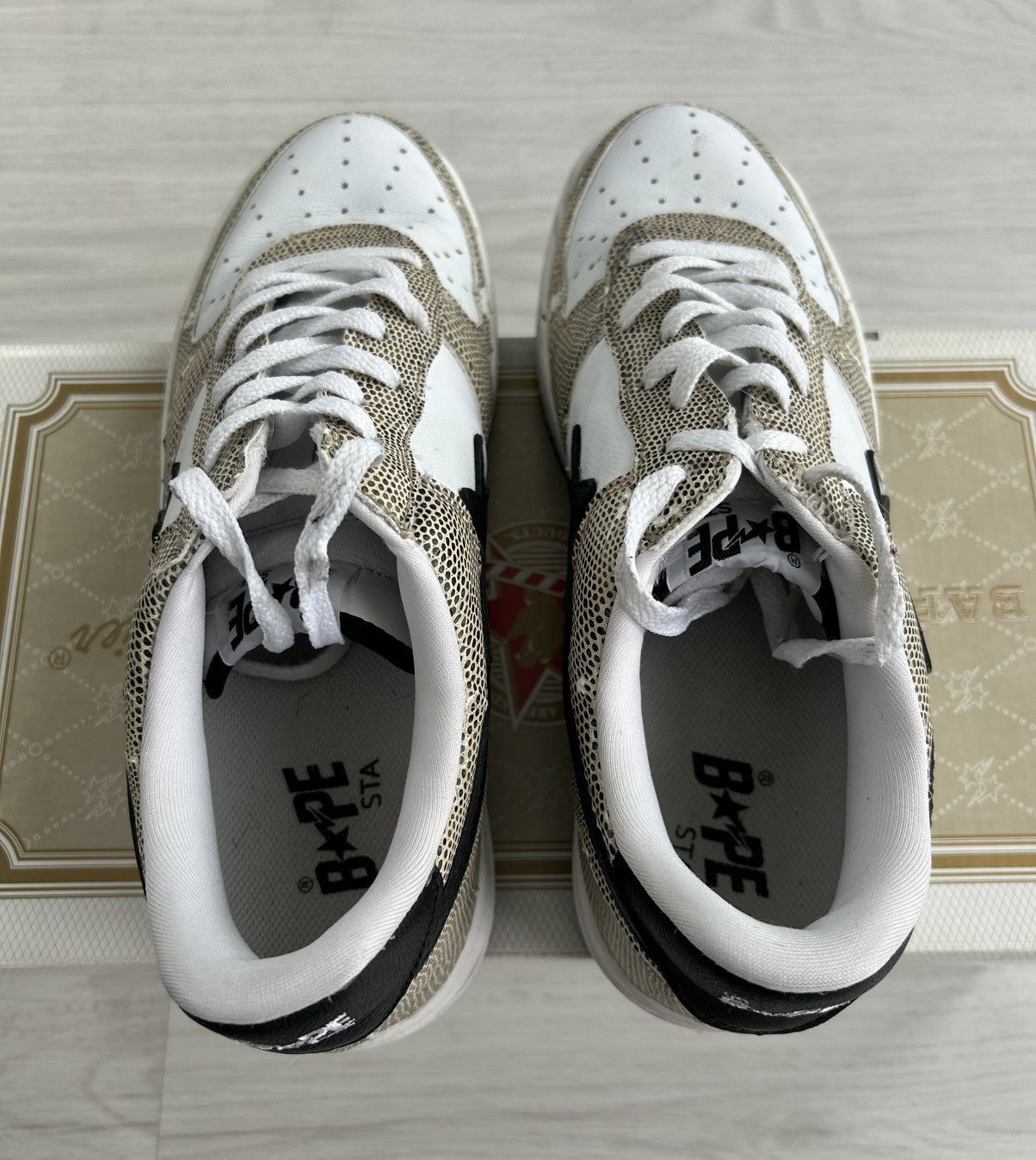 Bape VERY RARE OG 2002 A BATHING APE SNAKESKIN BAPESTA Size US 9.5 / EU 42-43 - 8 Thumbnail
