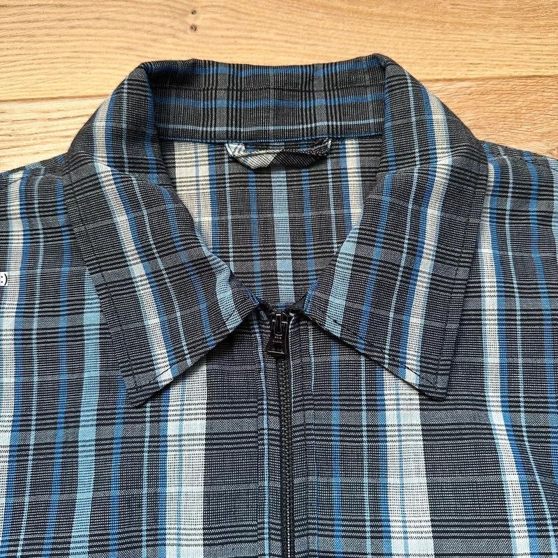 Acne Studios Acne Studios jacket light bomber Malcom Navy Check SS16 Size US M / EU 48-50 / 2 - 4 Thumbnail