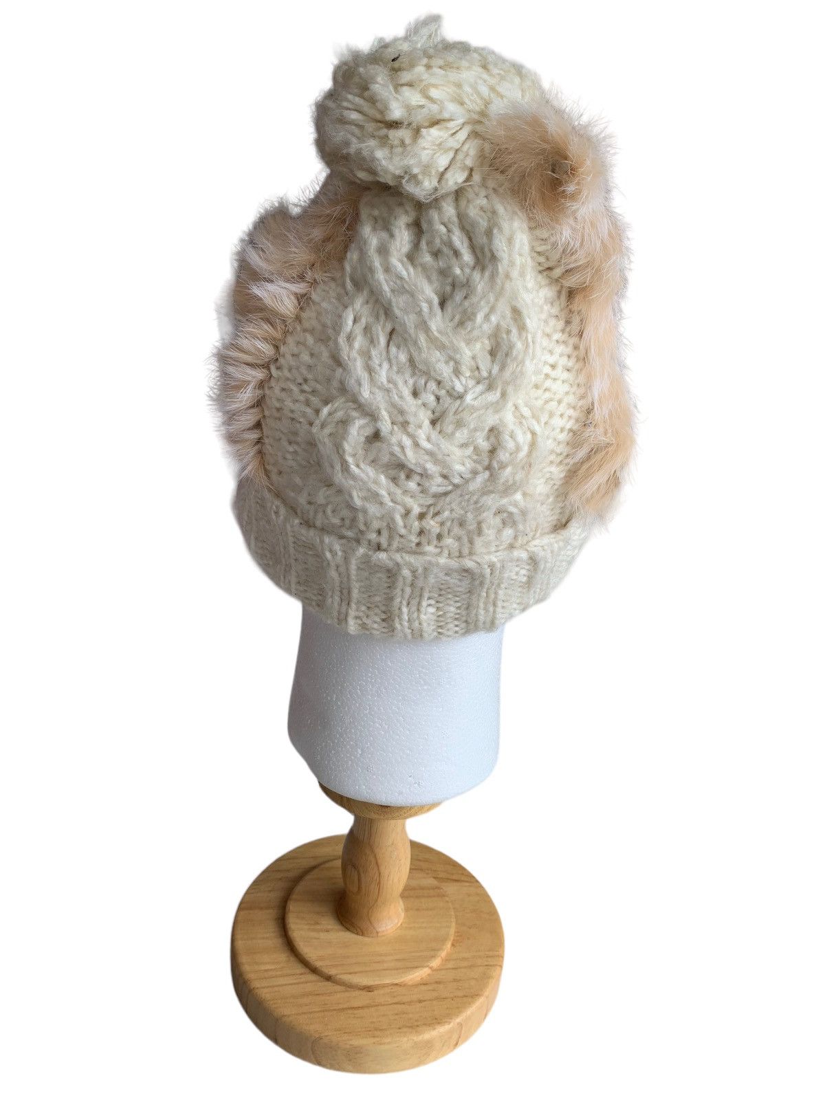 14th Addiction × Hysteric Glamour × Japanese Brand Punk Bondage Mohawk Style Mohair Fur Knitted Beanie Hat Size ONE SIZE - 7 Thumbnail