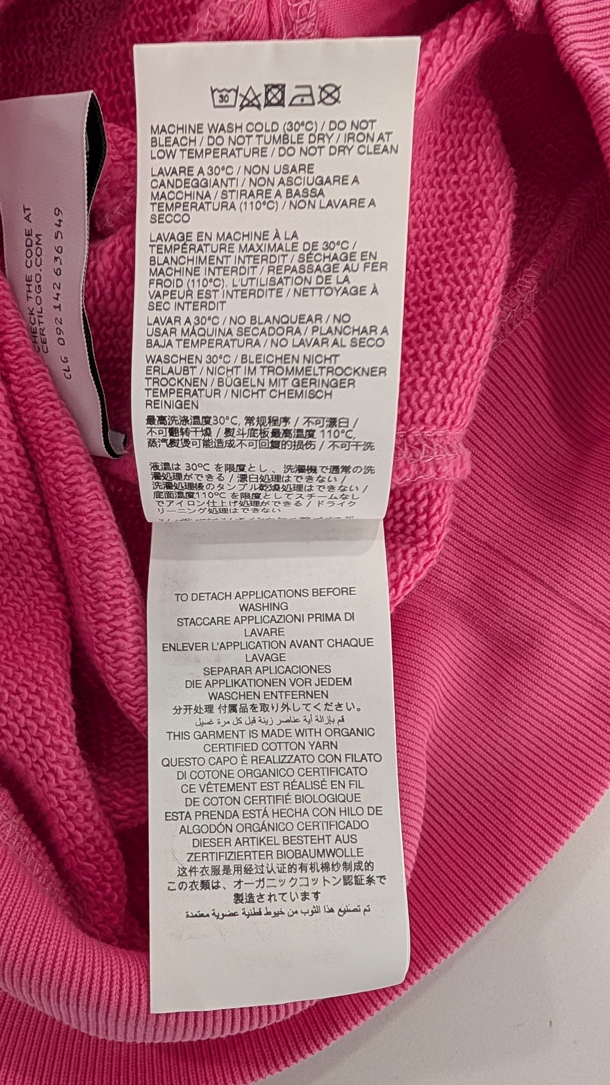 Ambush Design AMBUSH Multi-Cord Hoodie Hot Pink Size XS Size US XS / EU 42 / 0 - 8 Thumbnail