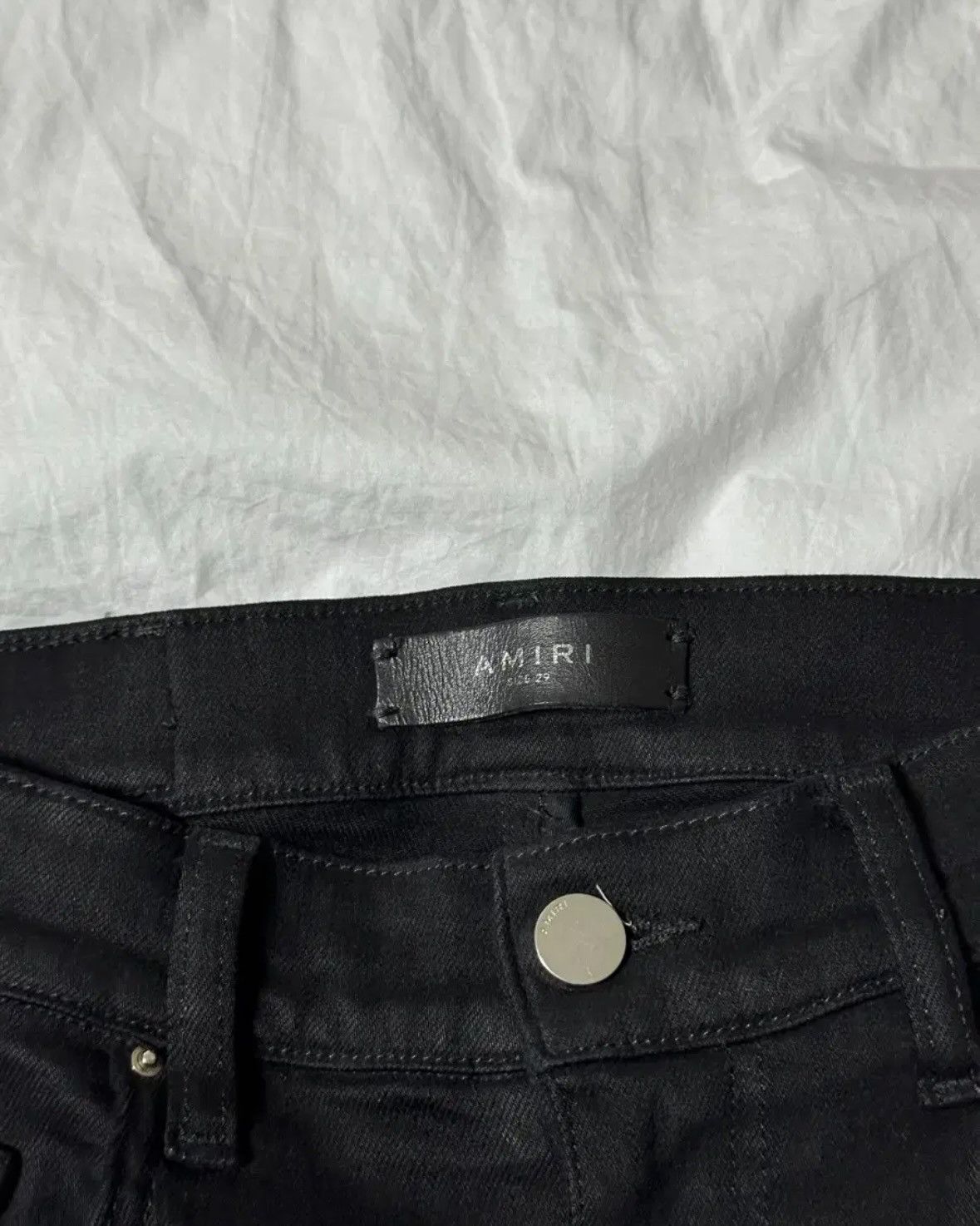 Amiri AMIRI MX0 Distressed Skinny Denim Jean Size US 29 - 5 Thumbnail