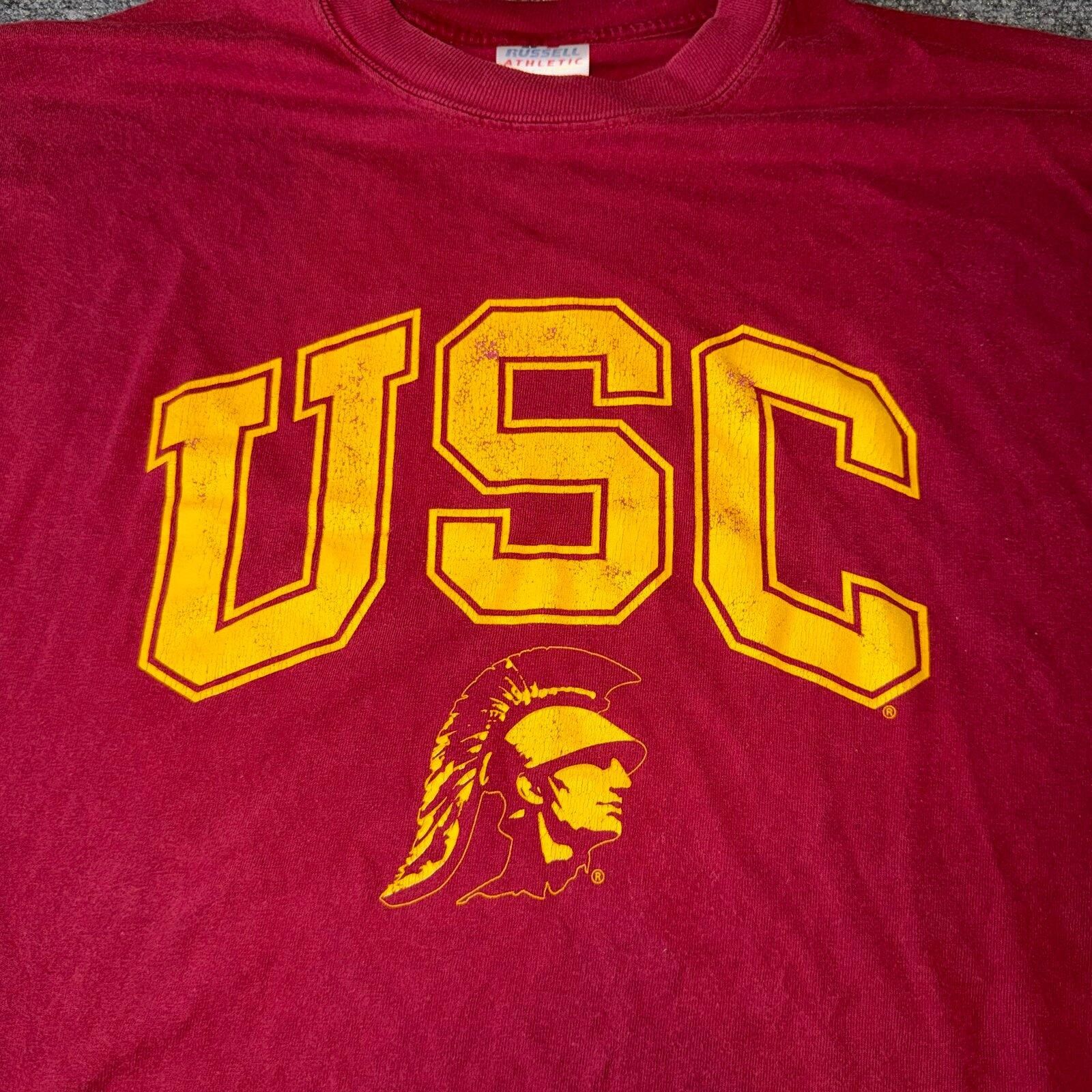 Russell Athletic Russell Athletic USC Trojans Mens 2XL T-Shirt Vtg 90s Size US XXL / EU 58 / 5 - 3 Thumbnail